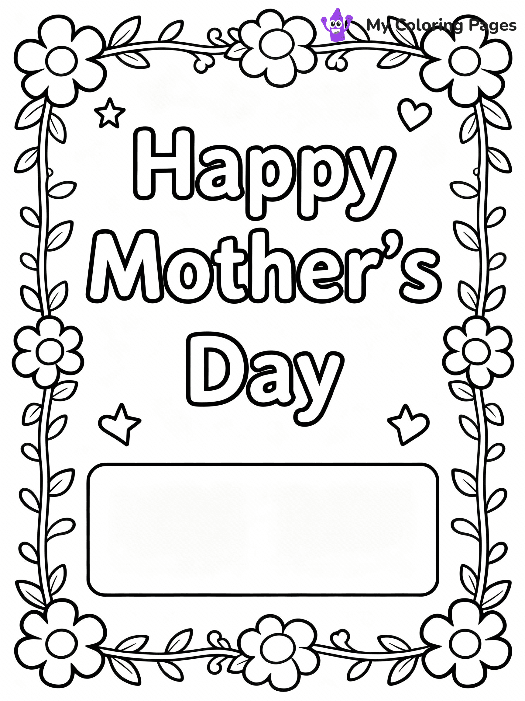 Mothers Day Coloring Pages - 46