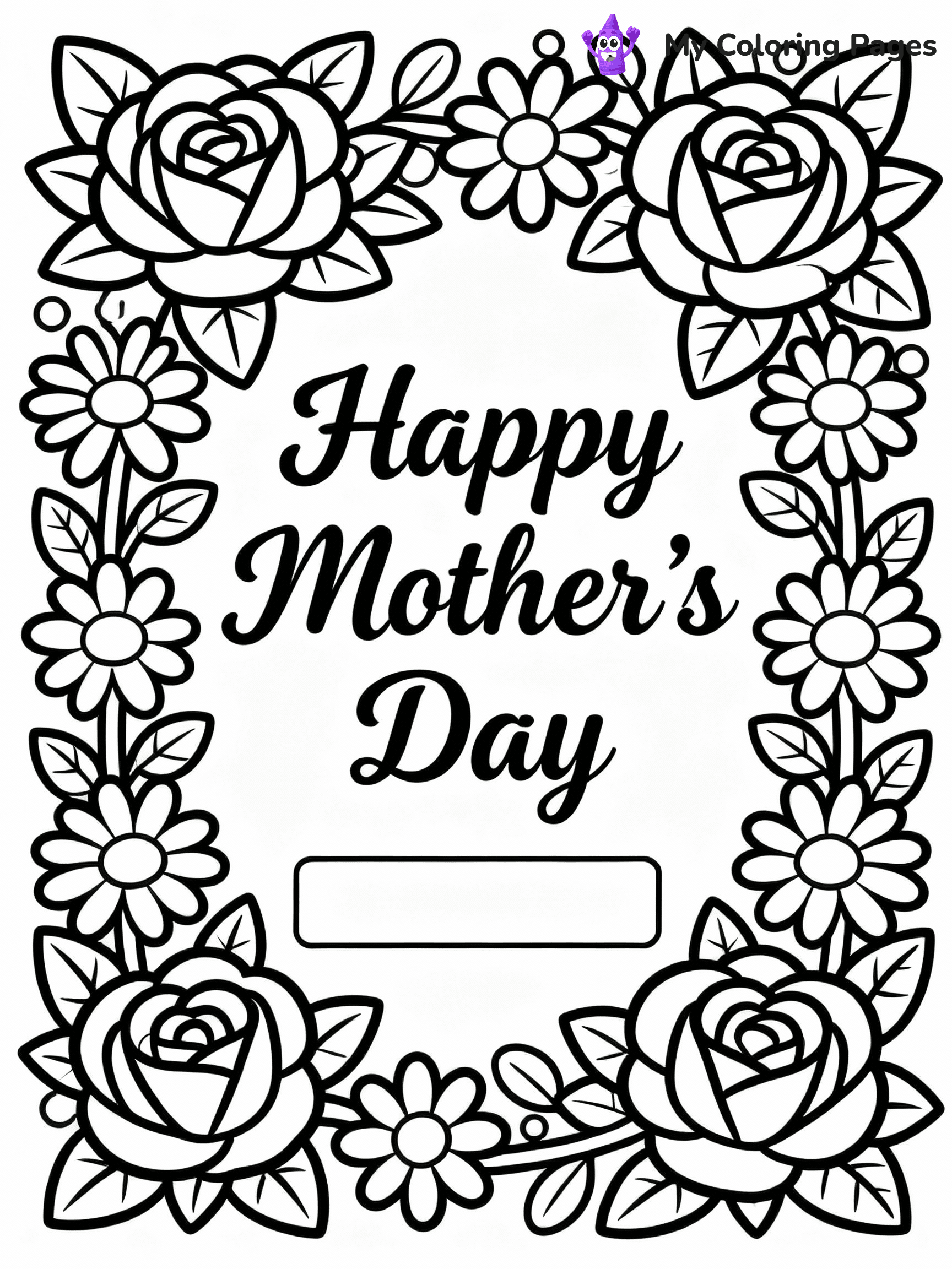 Mothers Day Coloring Pages - 44