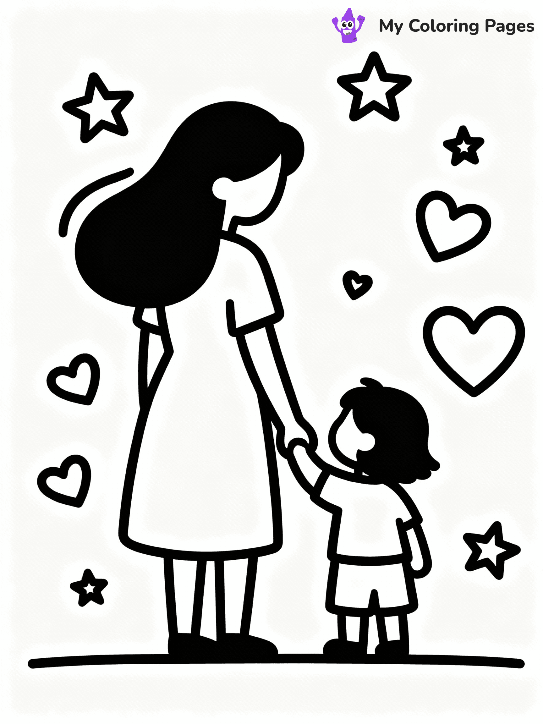 Mothers Day Coloring Pages - 25