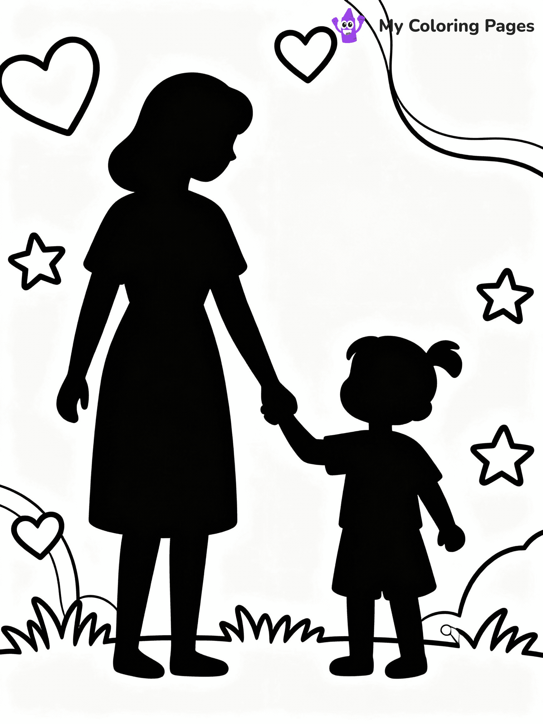 Mothers Day Coloring Pages - 24