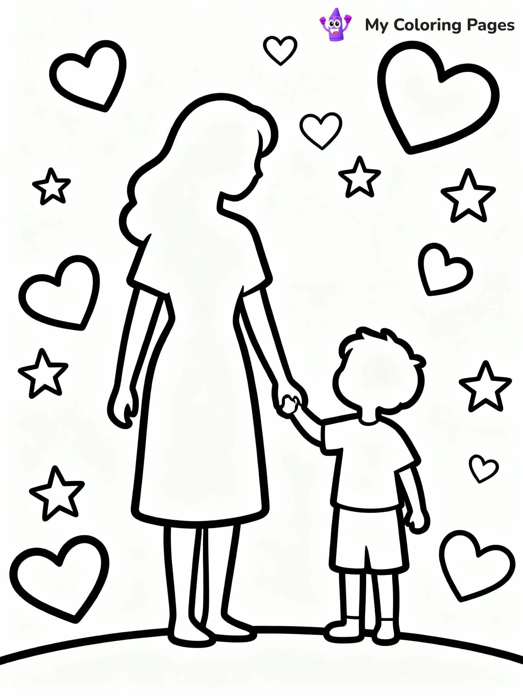 Mothers Day Coloring Pages - 22