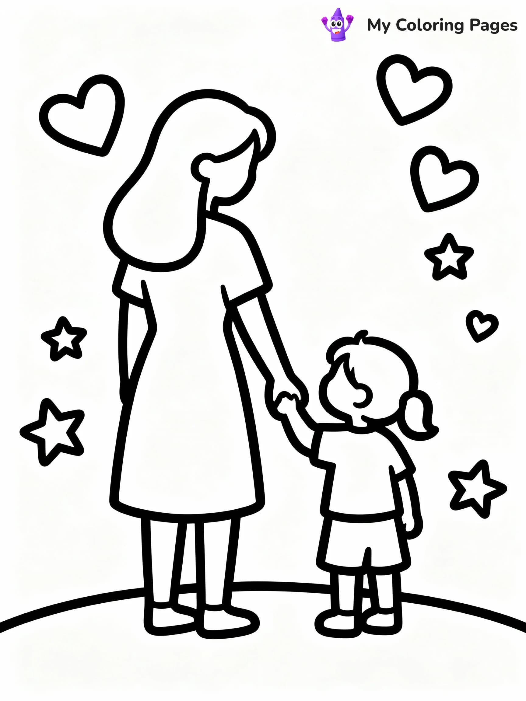 Mothers Day Coloring Pages - 21