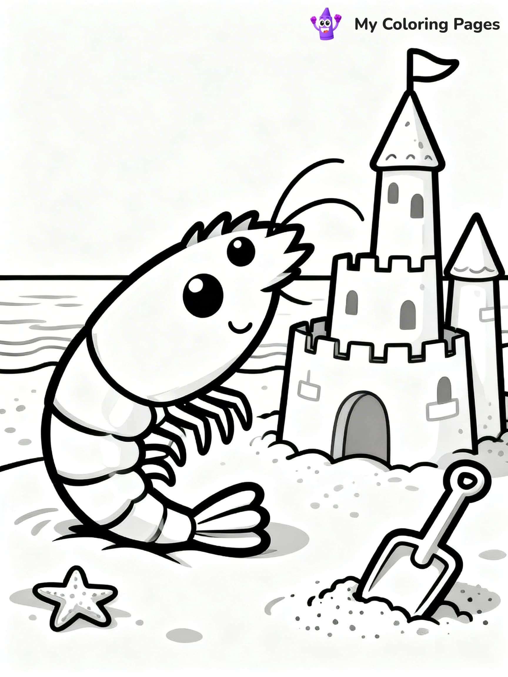 Shrimp Coloring Pages - 24