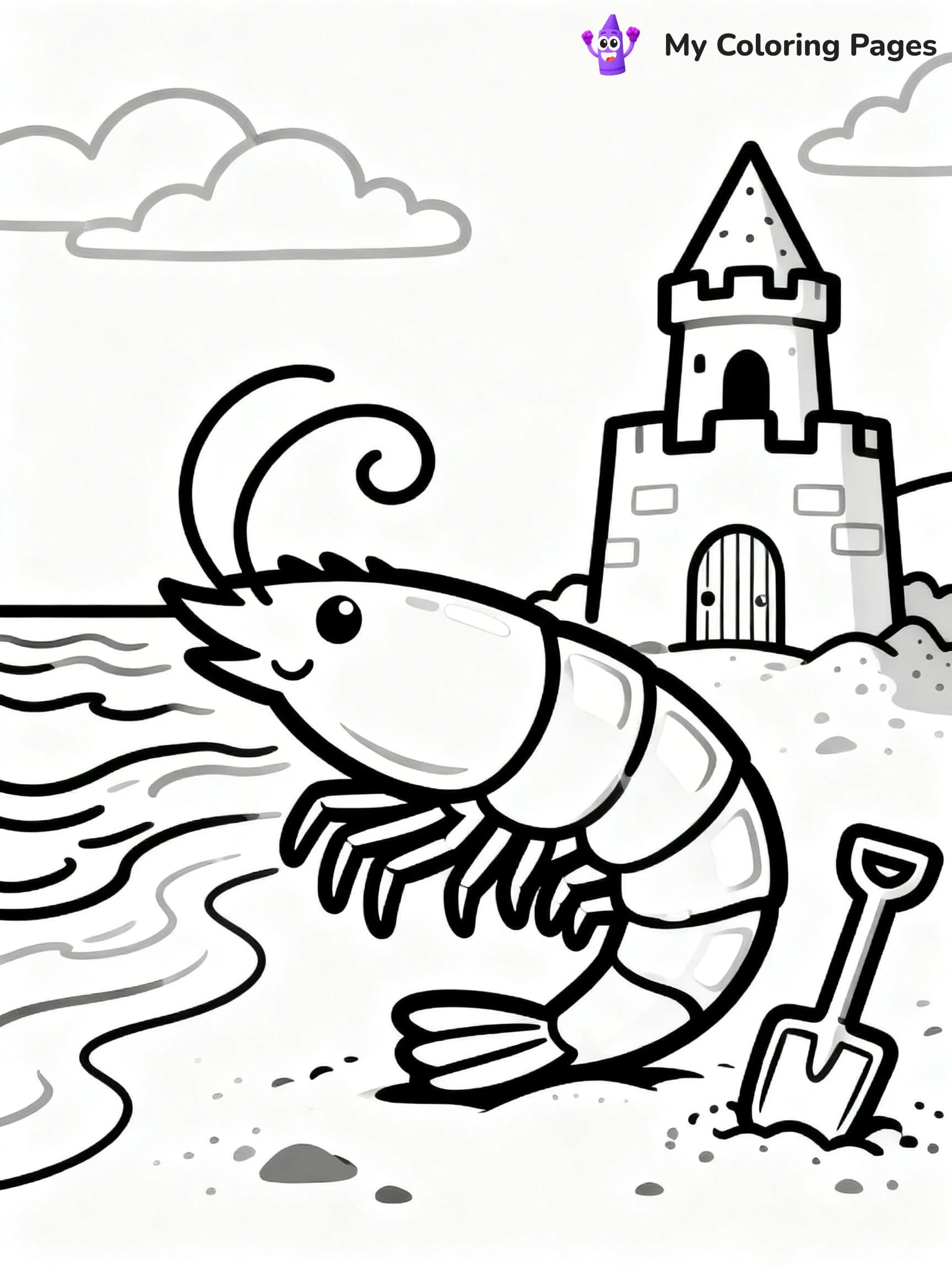 Shrimp Coloring Pages - 23