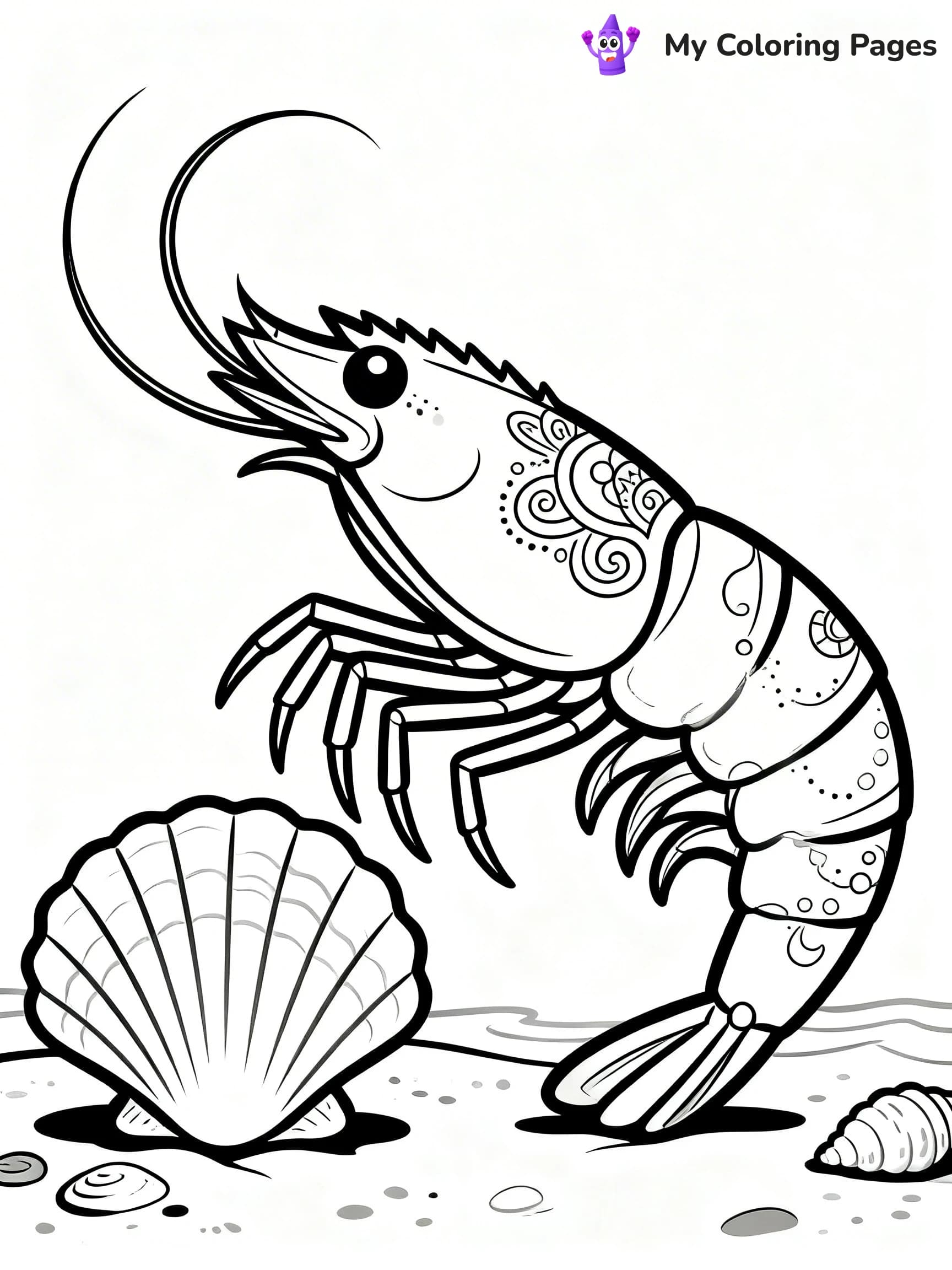 Shrimp Coloring Pages - 21