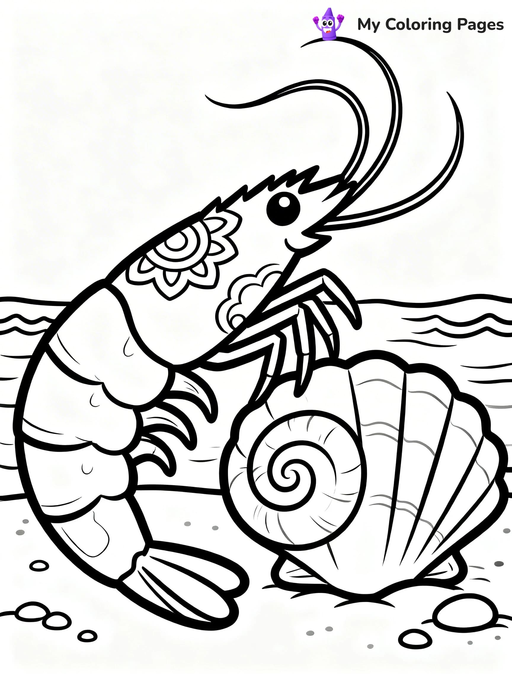Shrimp Coloring Pages - 20