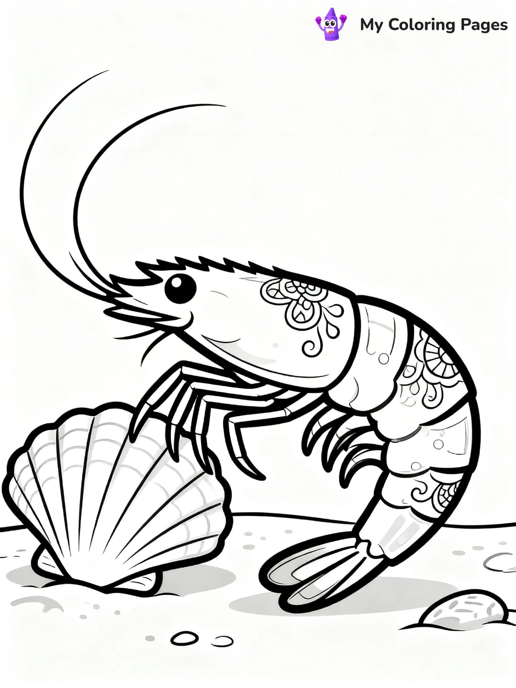 Shrimp Coloring Pages - 19