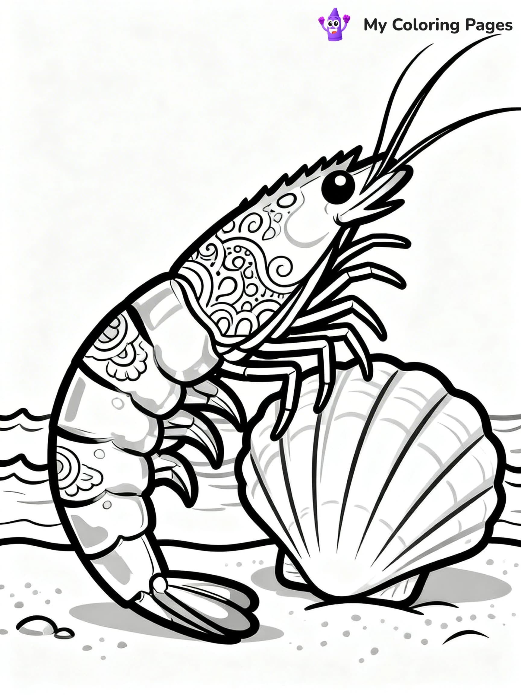 Shrimp Coloring Pages - 18