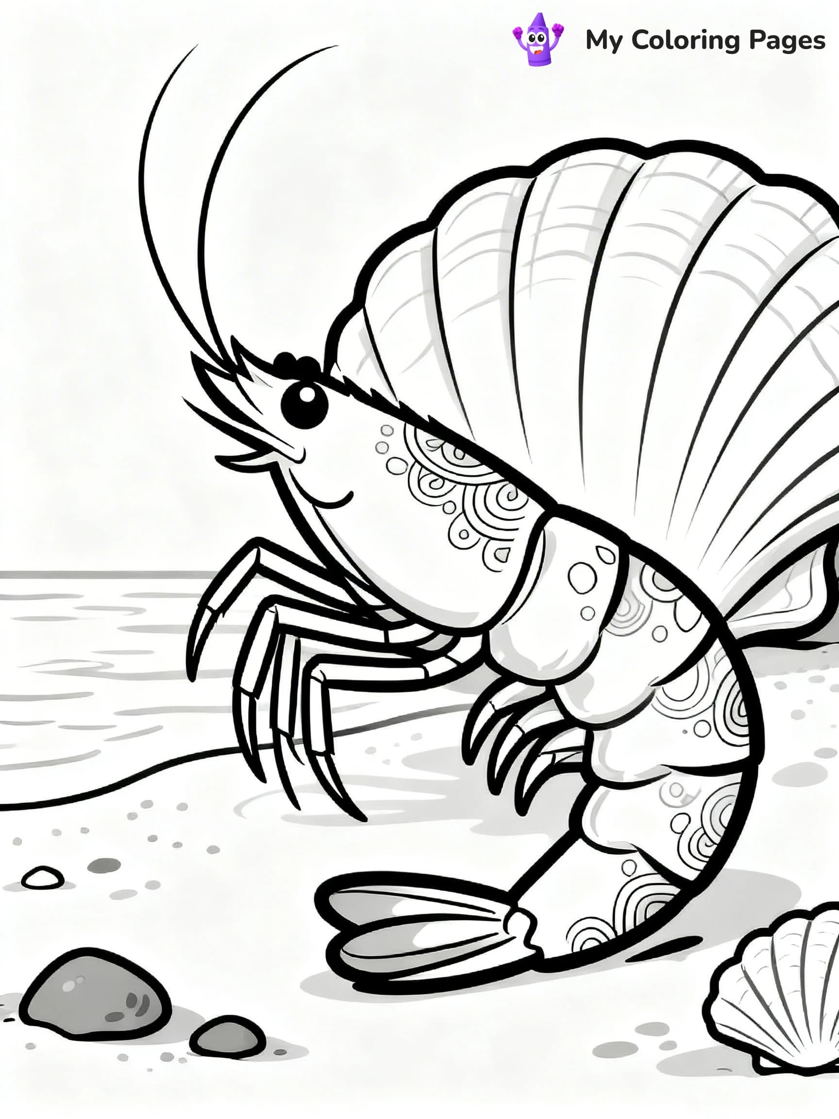 Shrimp Coloring Pages - 17