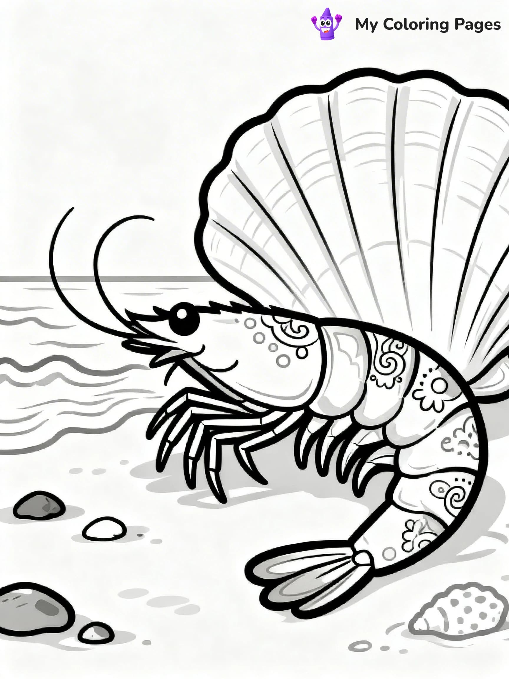 Shrimp Coloring Pages - 16