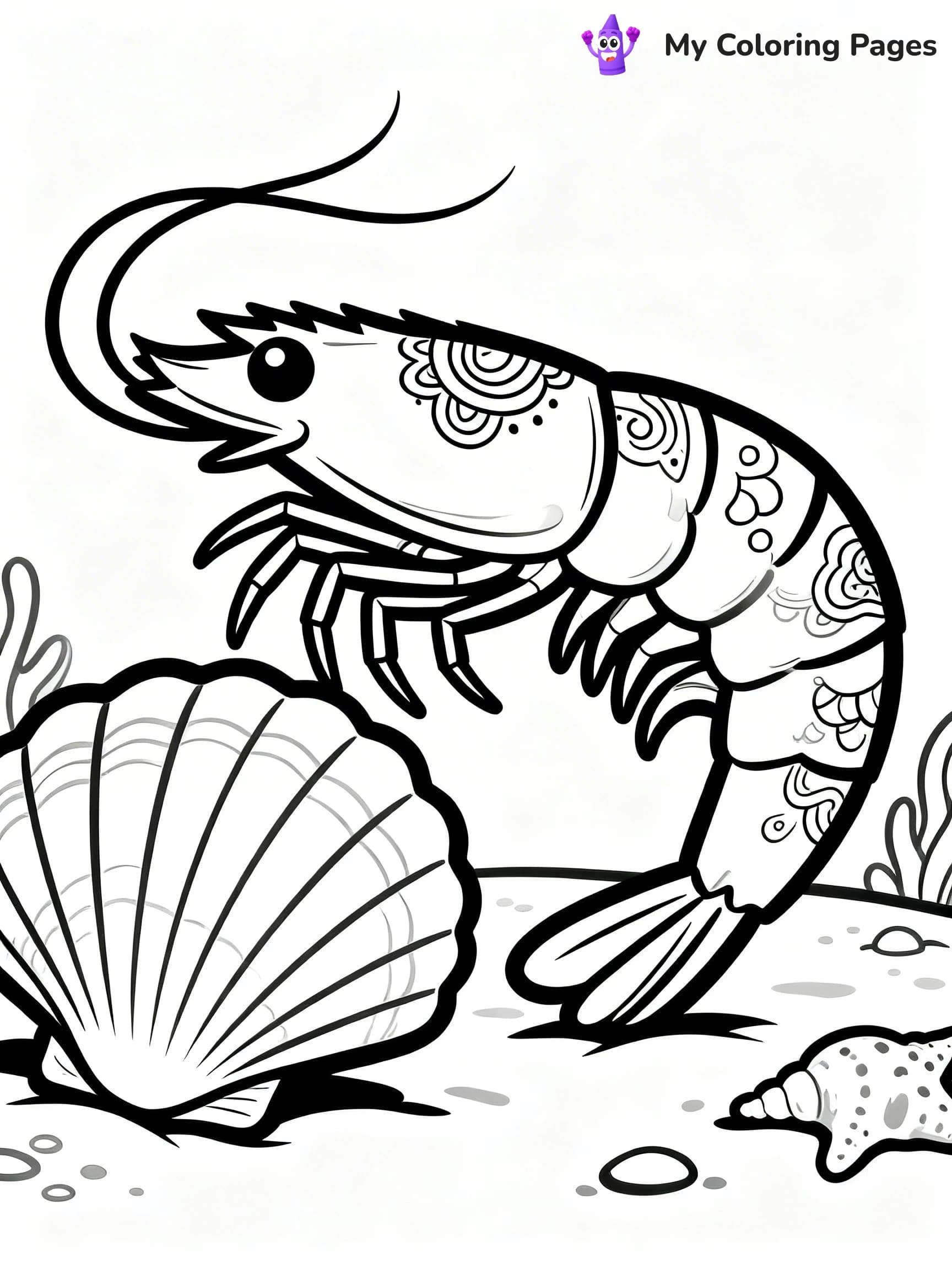 Shrimp Coloring Pages - 15
