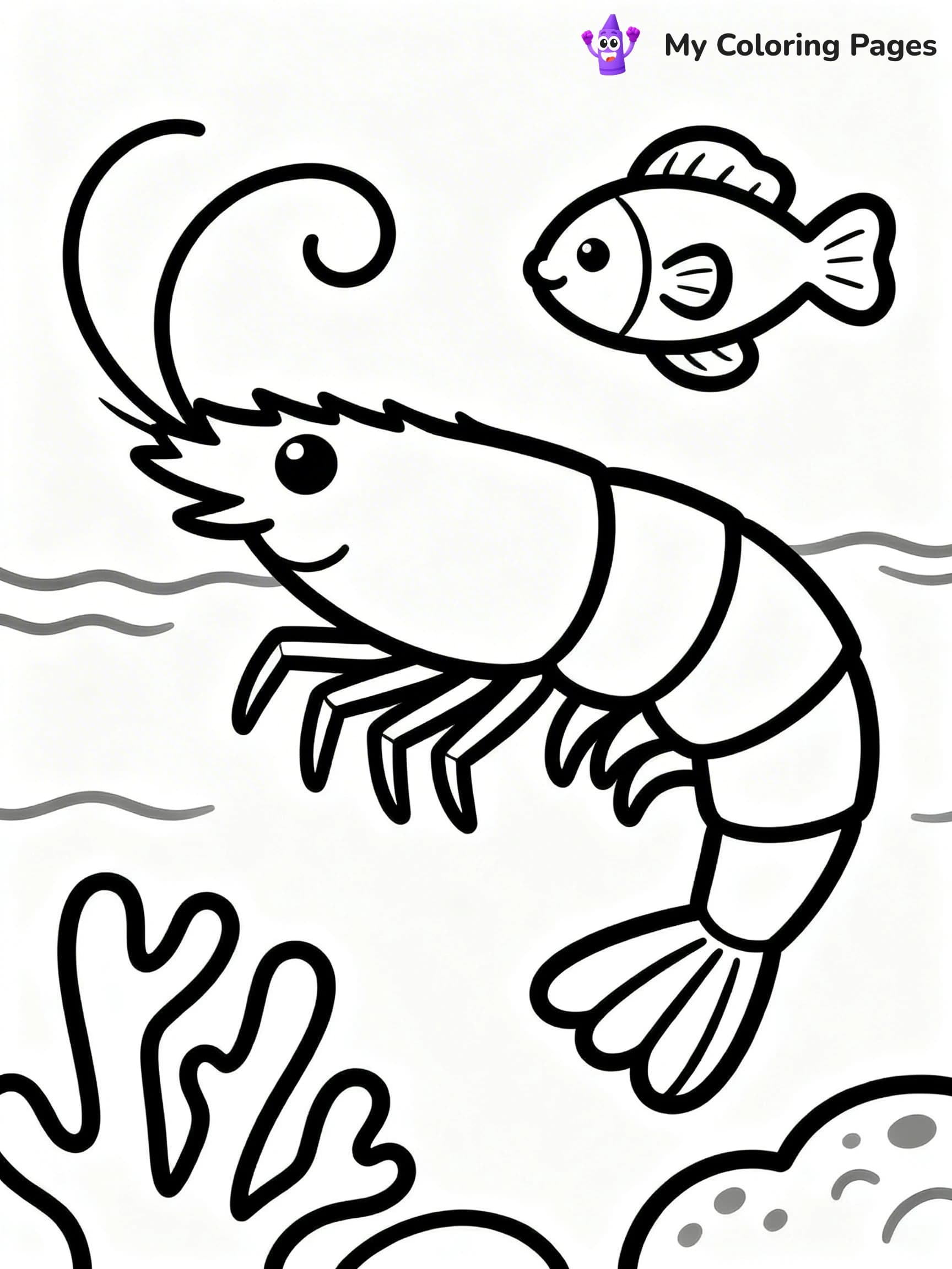 Shrimp Coloring Pages - 14