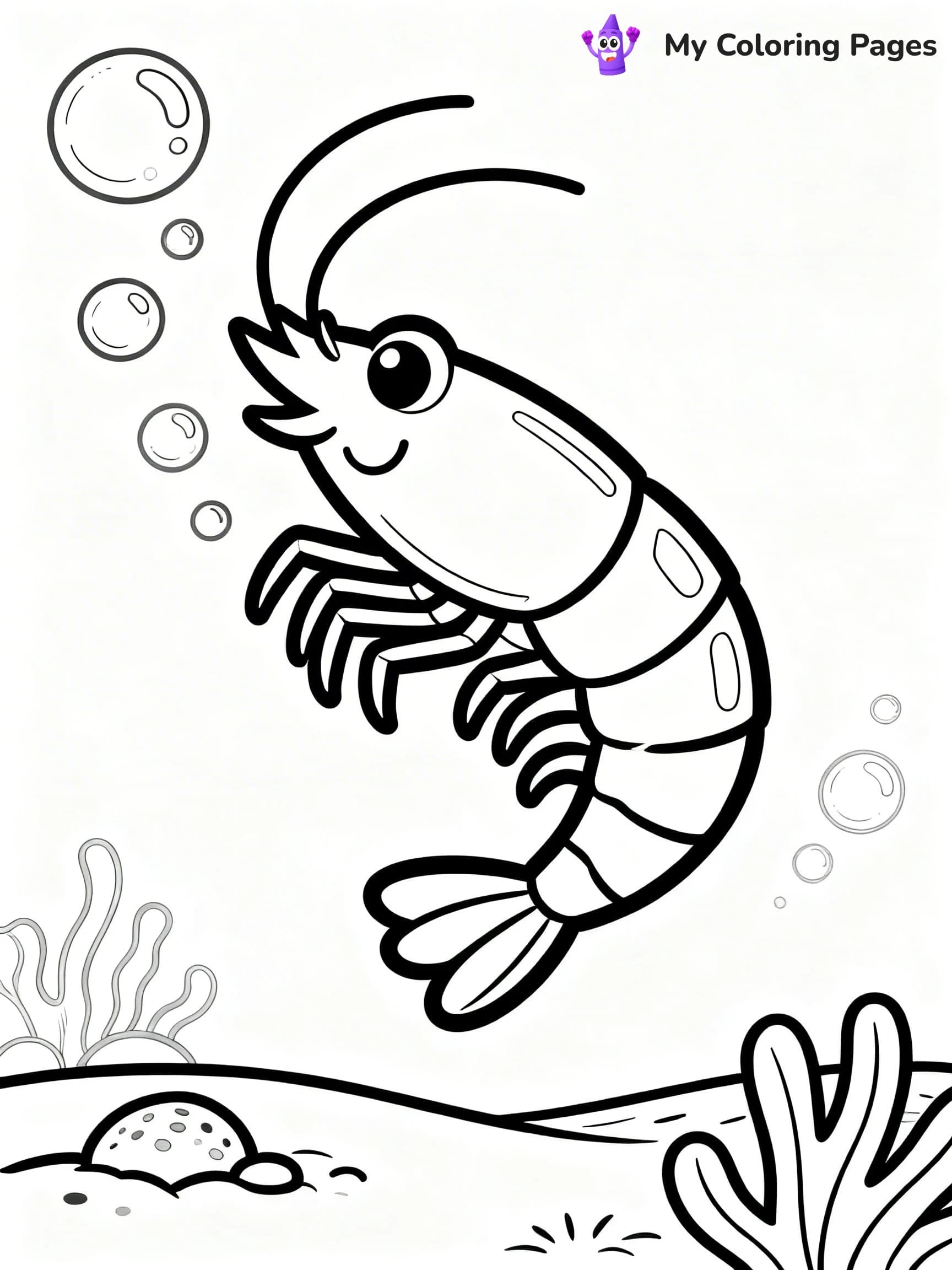 Shrimp Coloring Pages - 8
