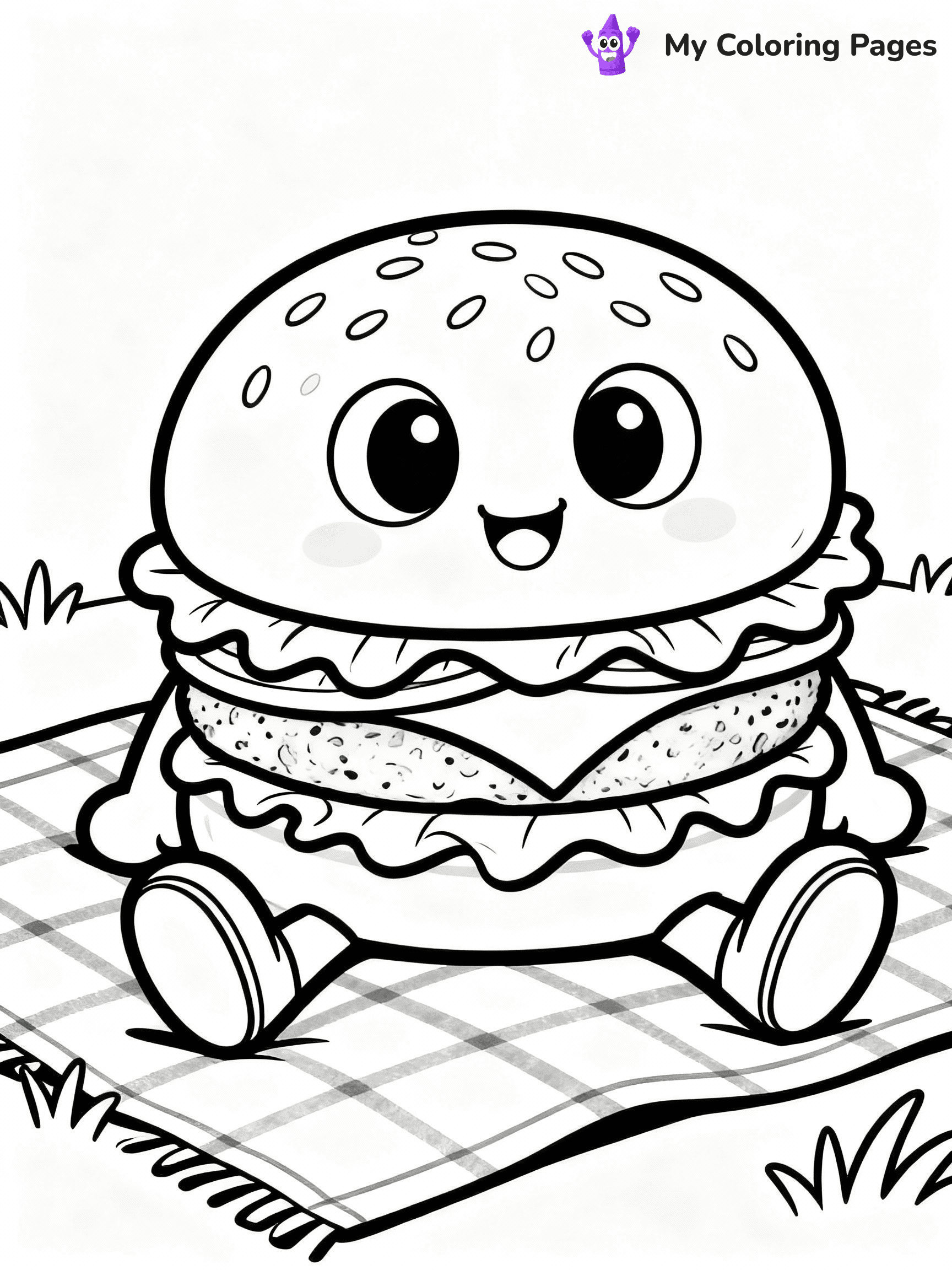 Hamburger Coloring Pages - 26