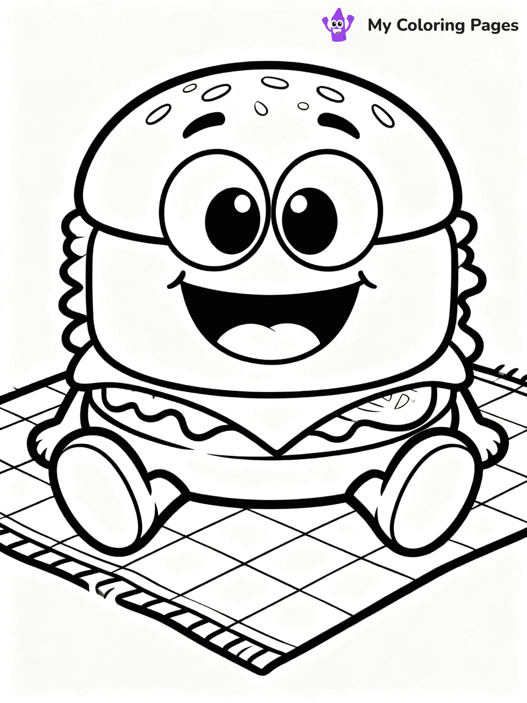 Hamburger Coloring Pages - 23