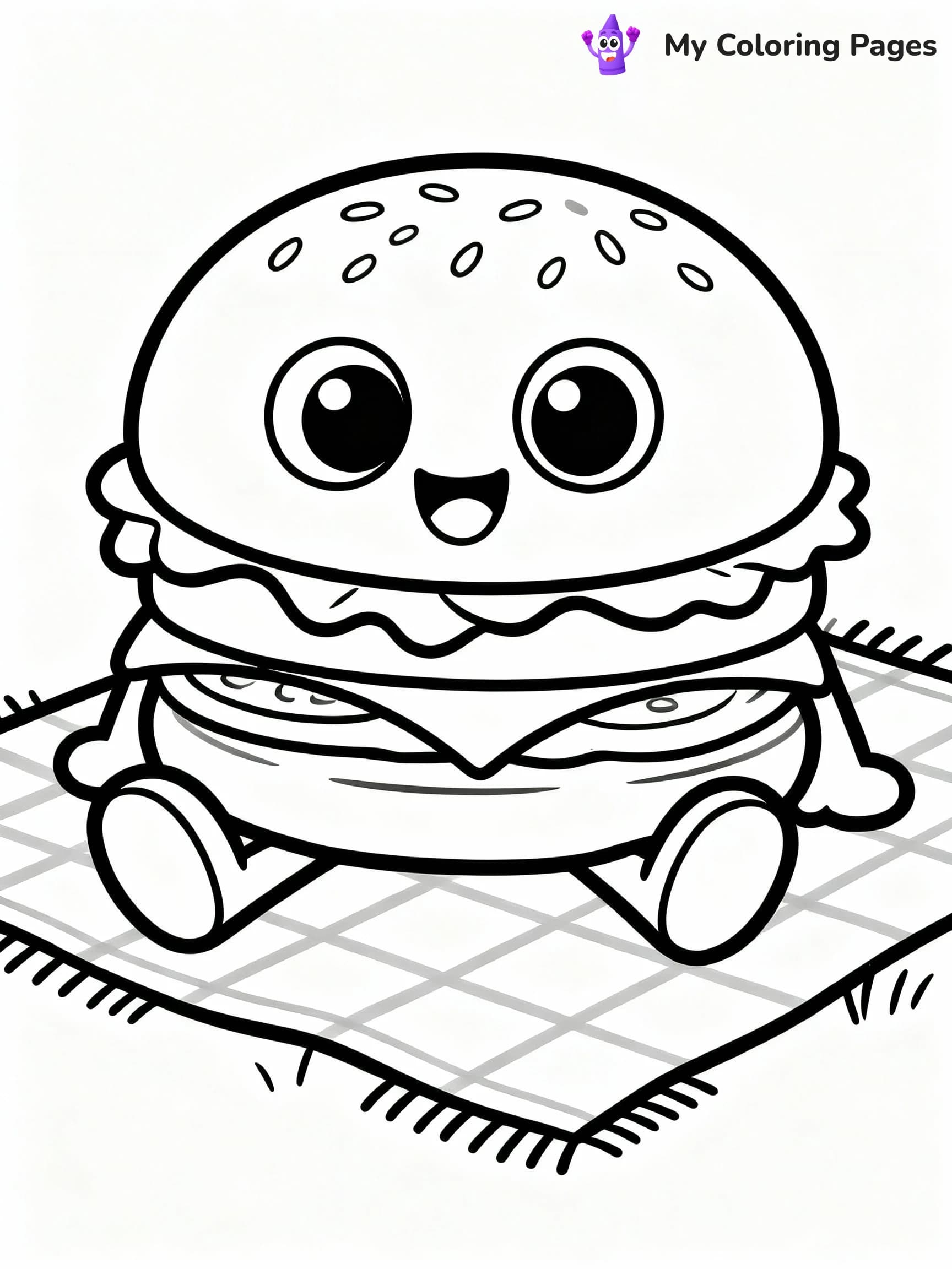 Hamburger Coloring Pages - 22