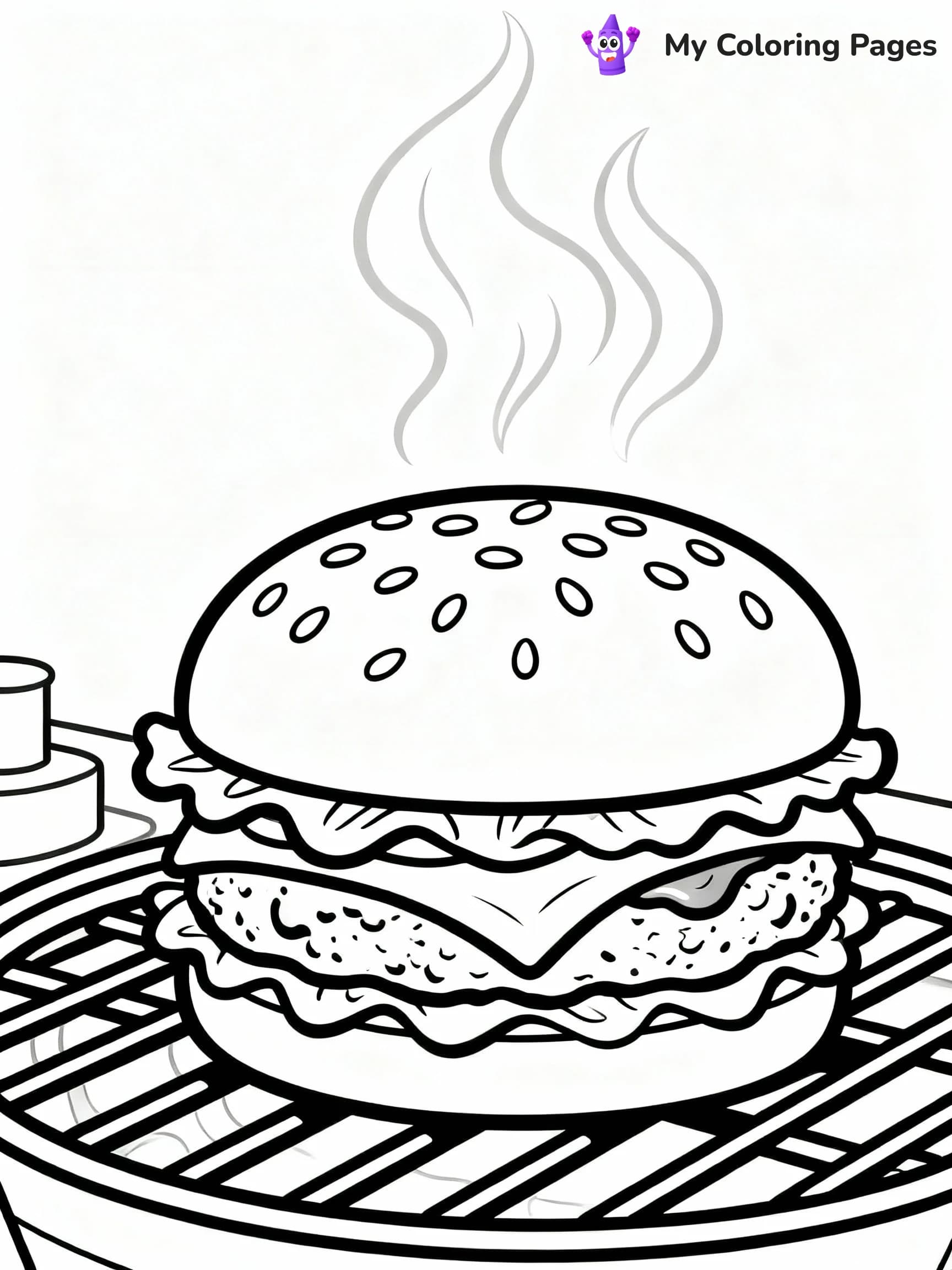 Hamburger Coloring Pages - 14