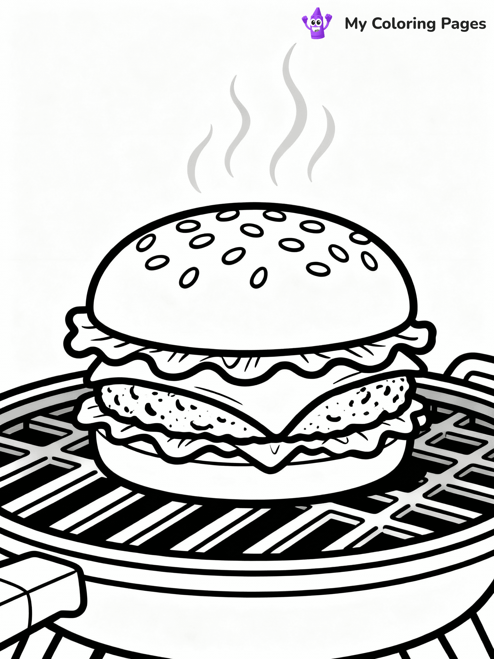Hamburger Coloring Pages - 13
