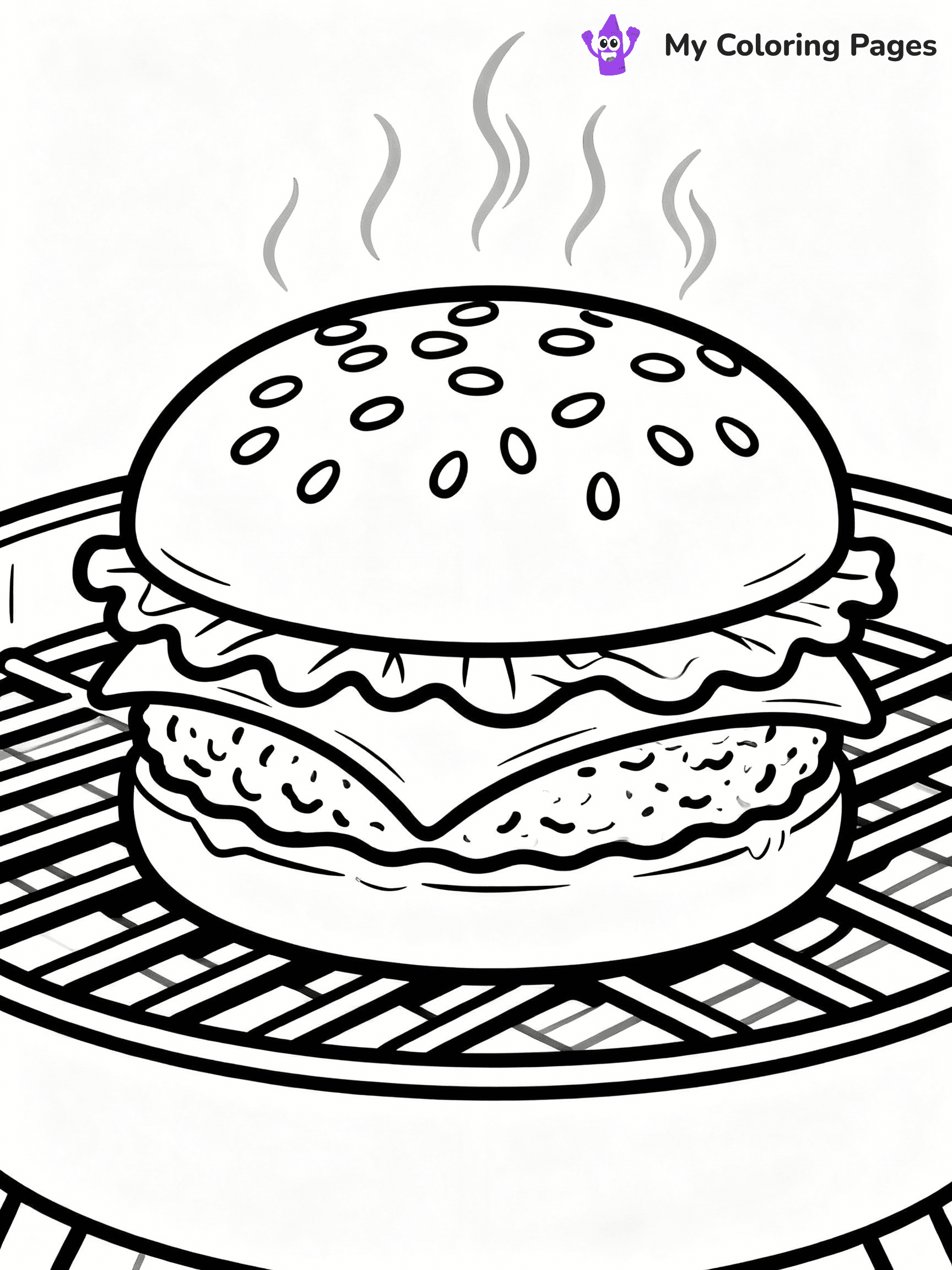 Hamburger Coloring Pages - 10