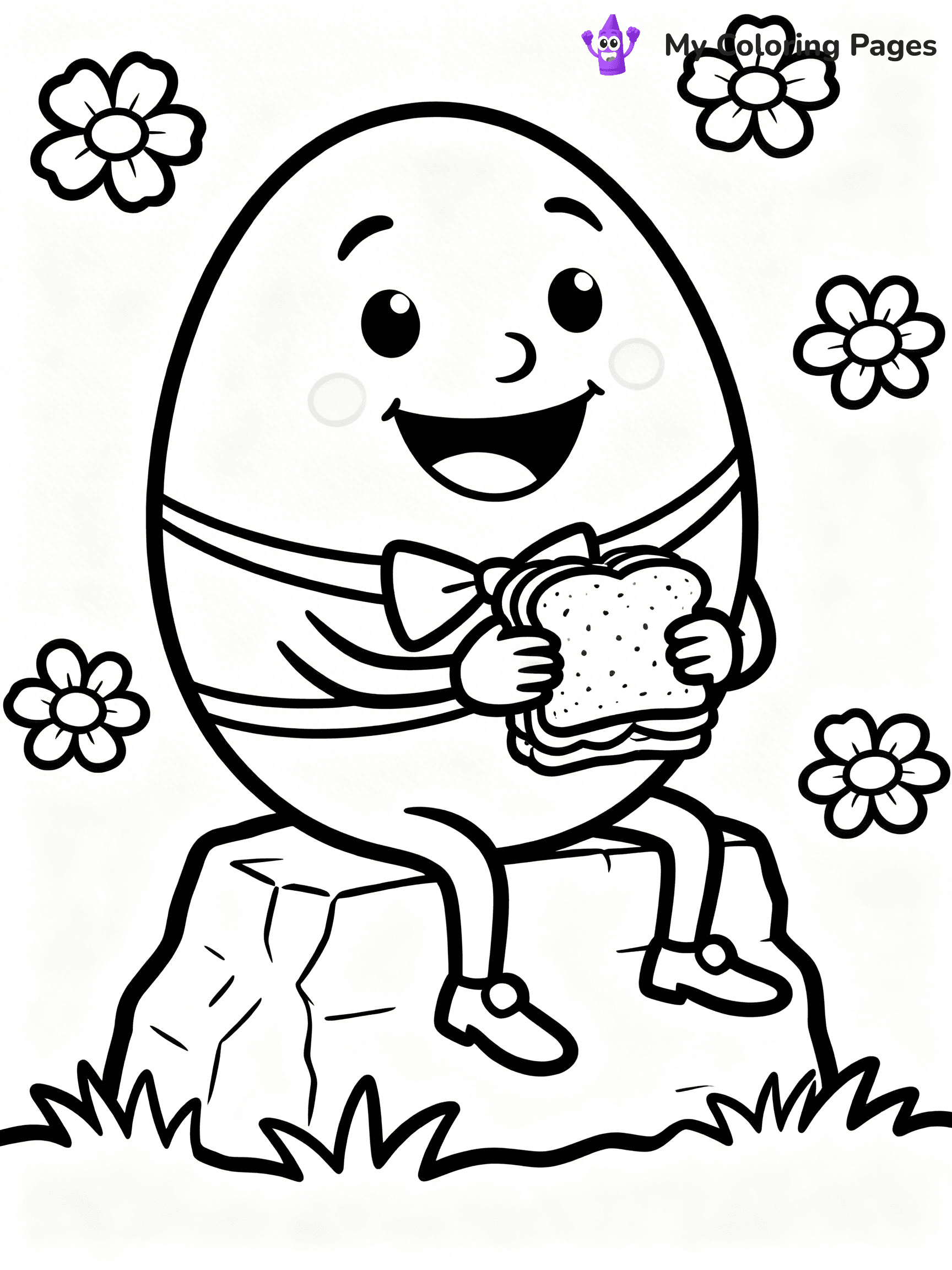 Humpty Dumpty Coloring Pages - 9