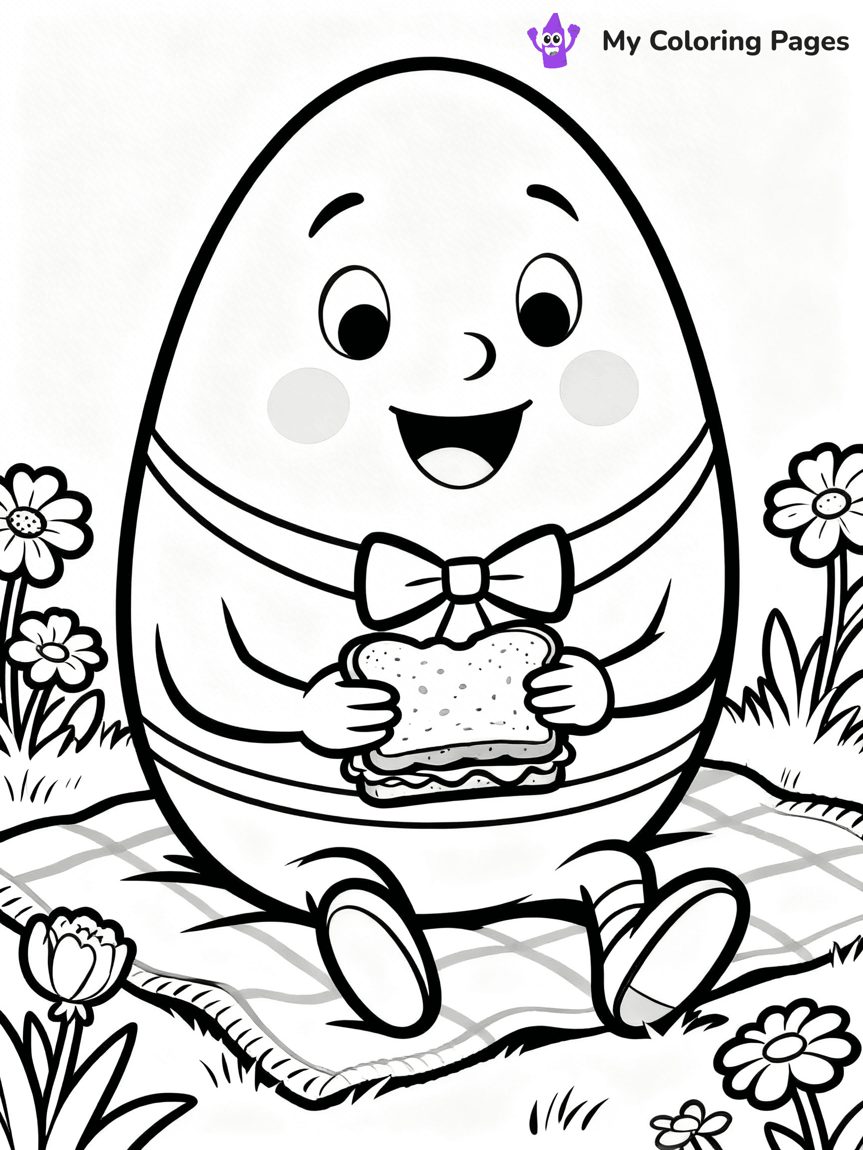 Humpty Dumpty Coloring Pages - 7