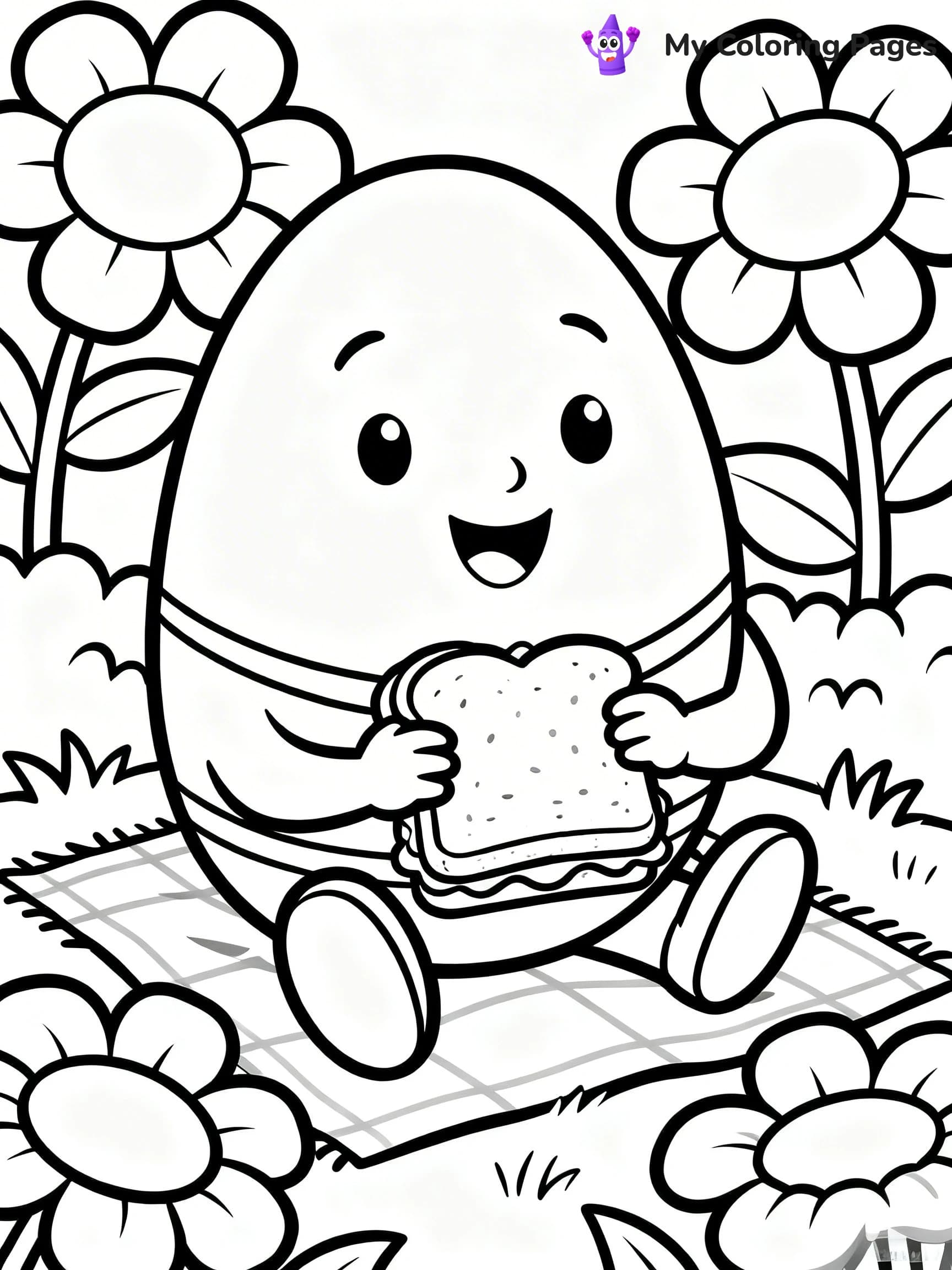 Humpty Dumpty Coloring Pages - 6