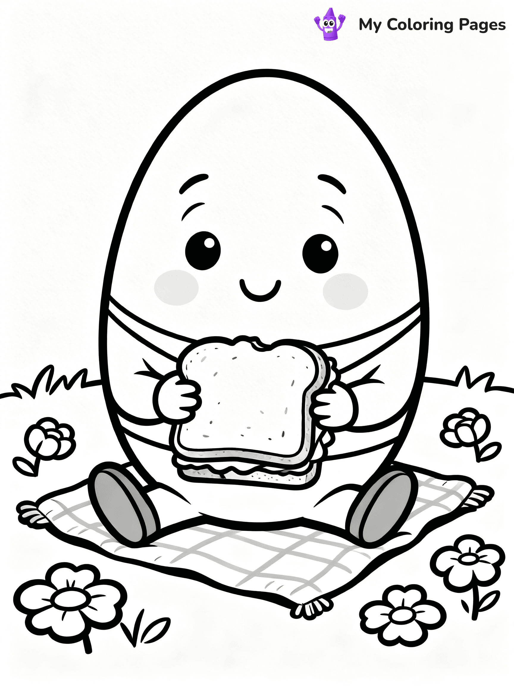 Humpty Dumpty Coloring Pages - 3