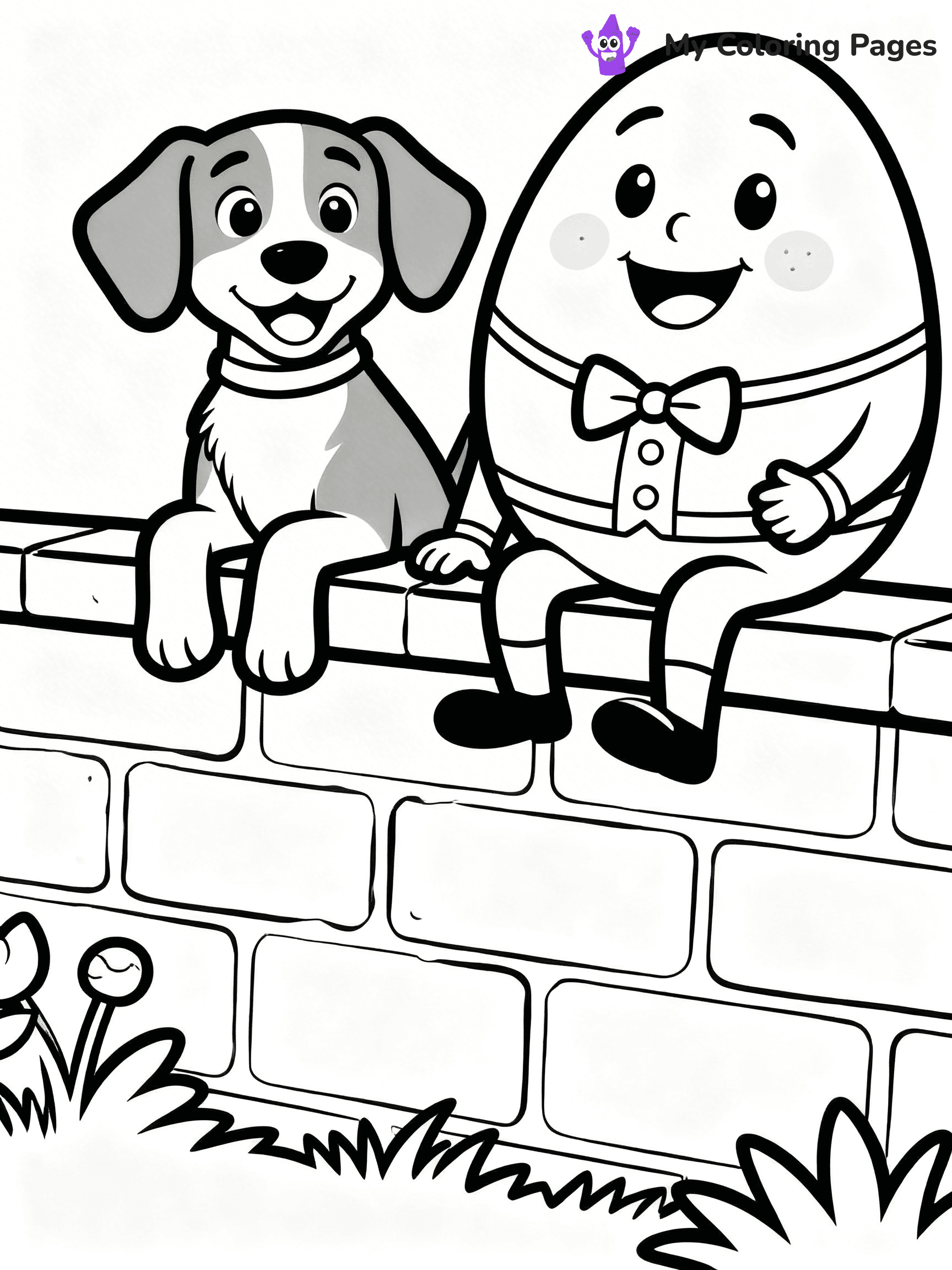 Humpty Dumpty Coloring Pages - 2