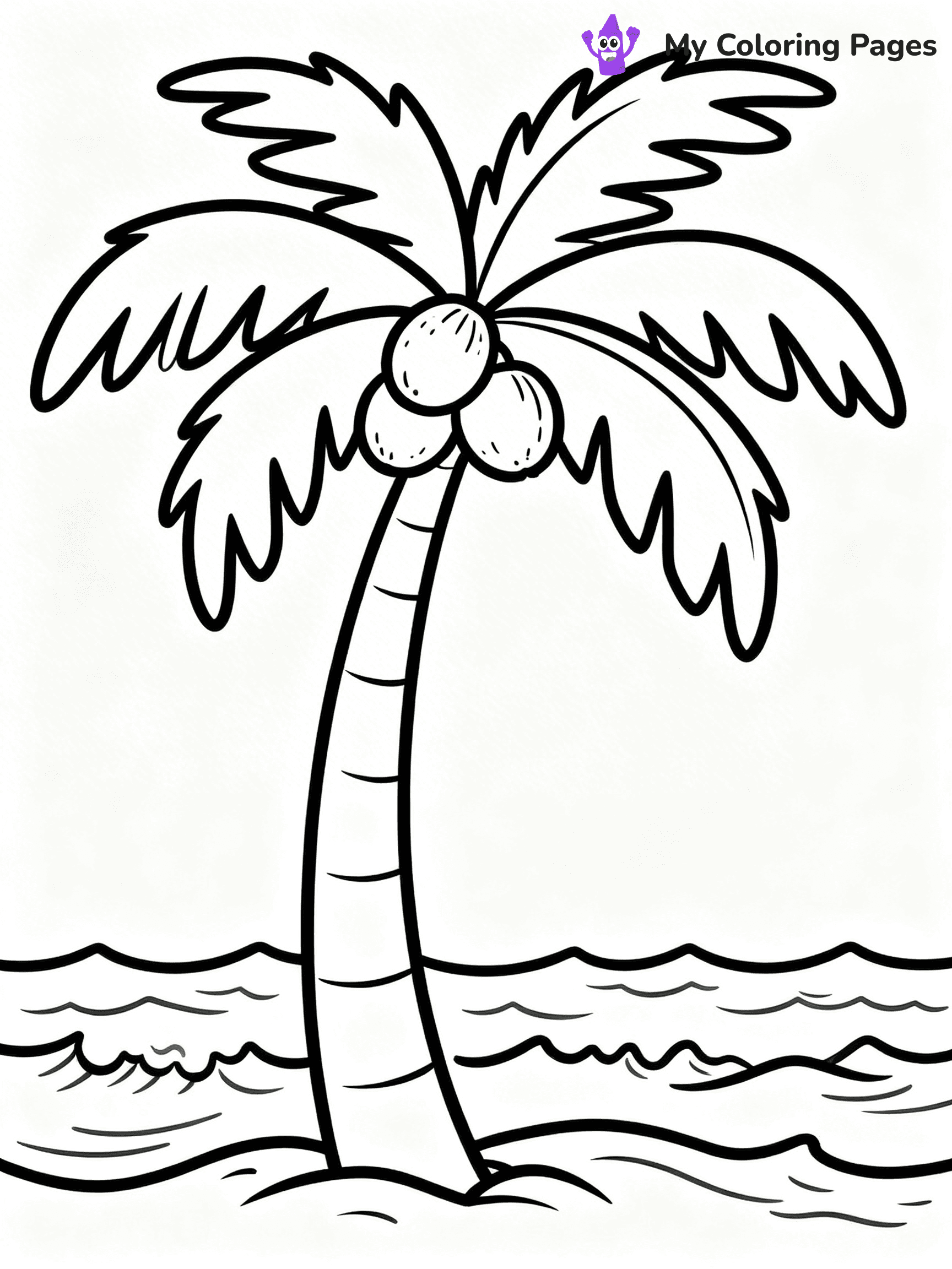 Palm Tree Coloring Pages - 31