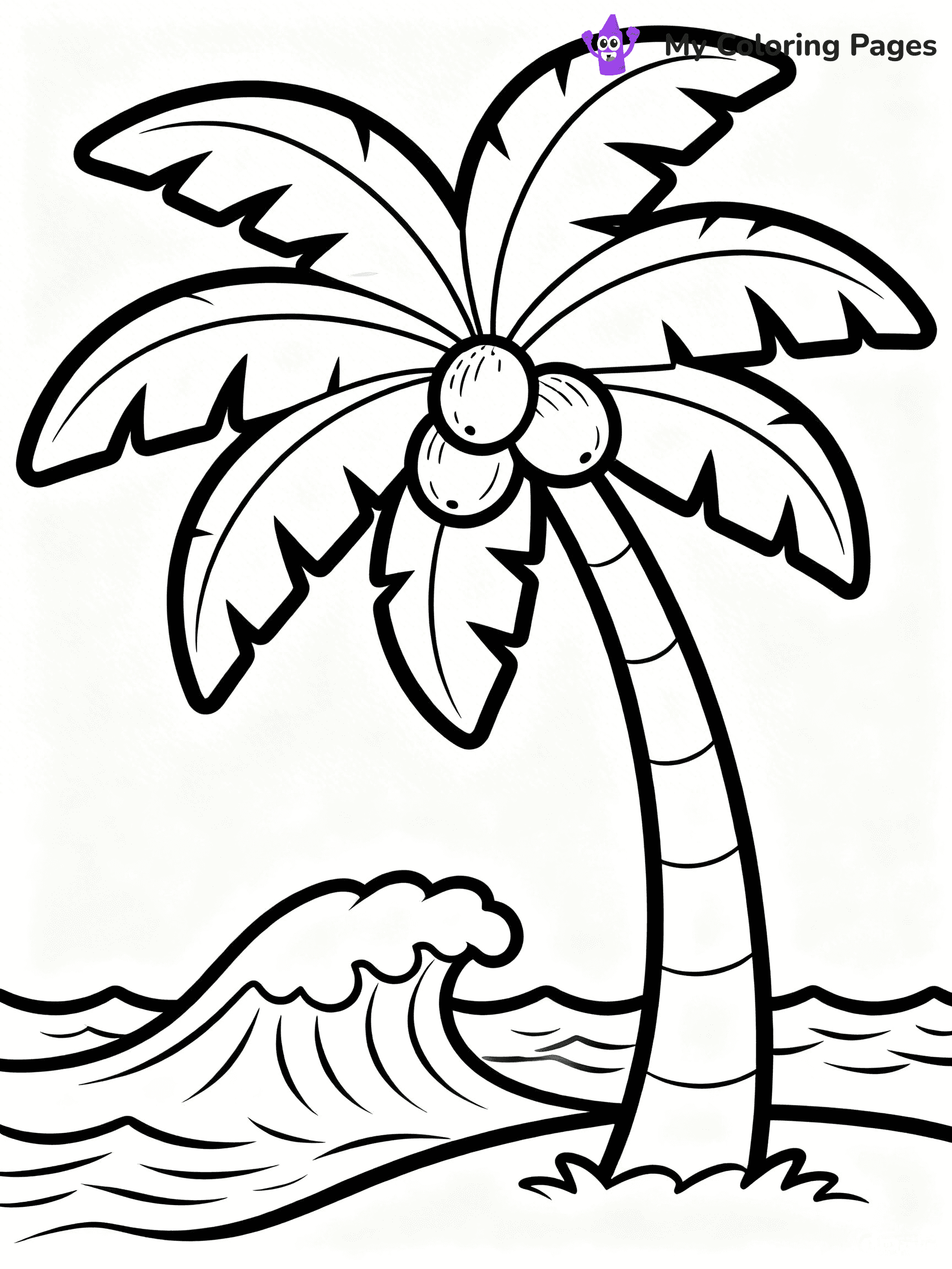 Palm Tree Coloring Pages - 30