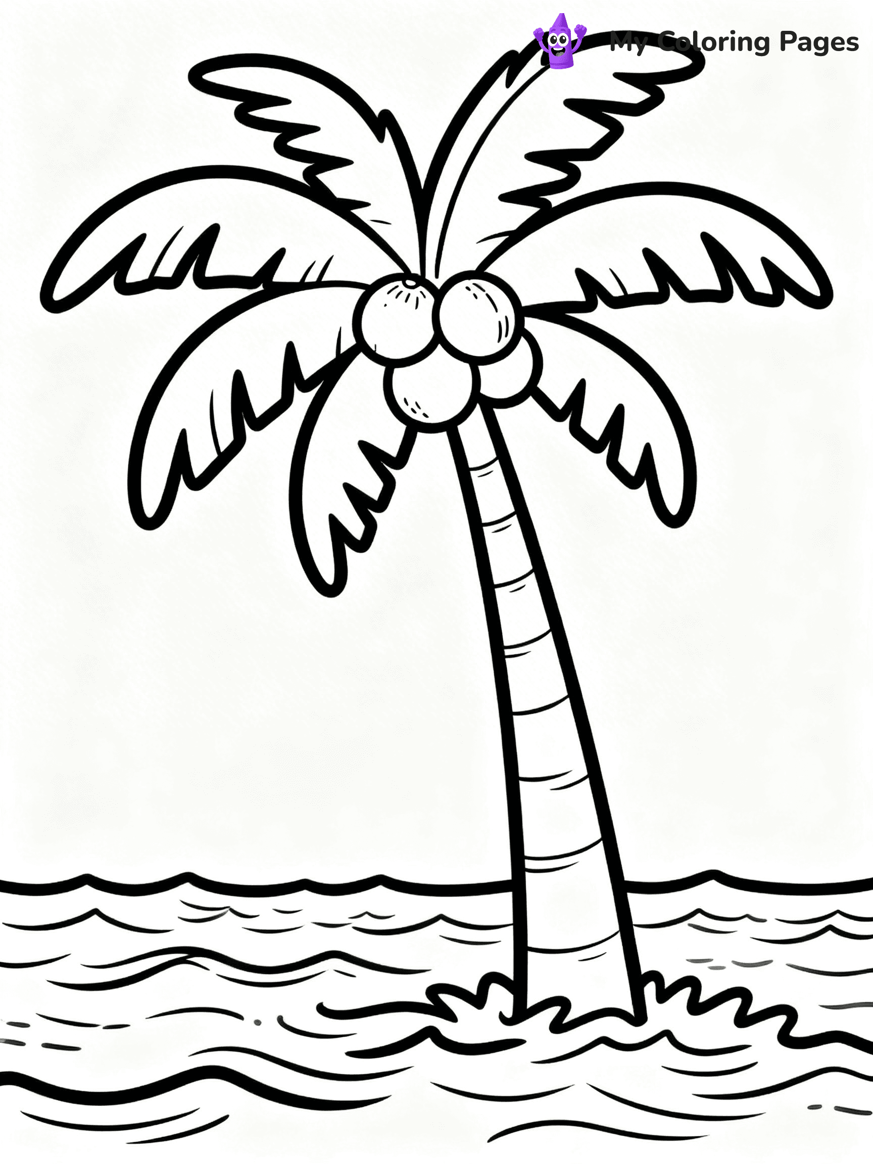 Palm Tree Coloring Pages - 29