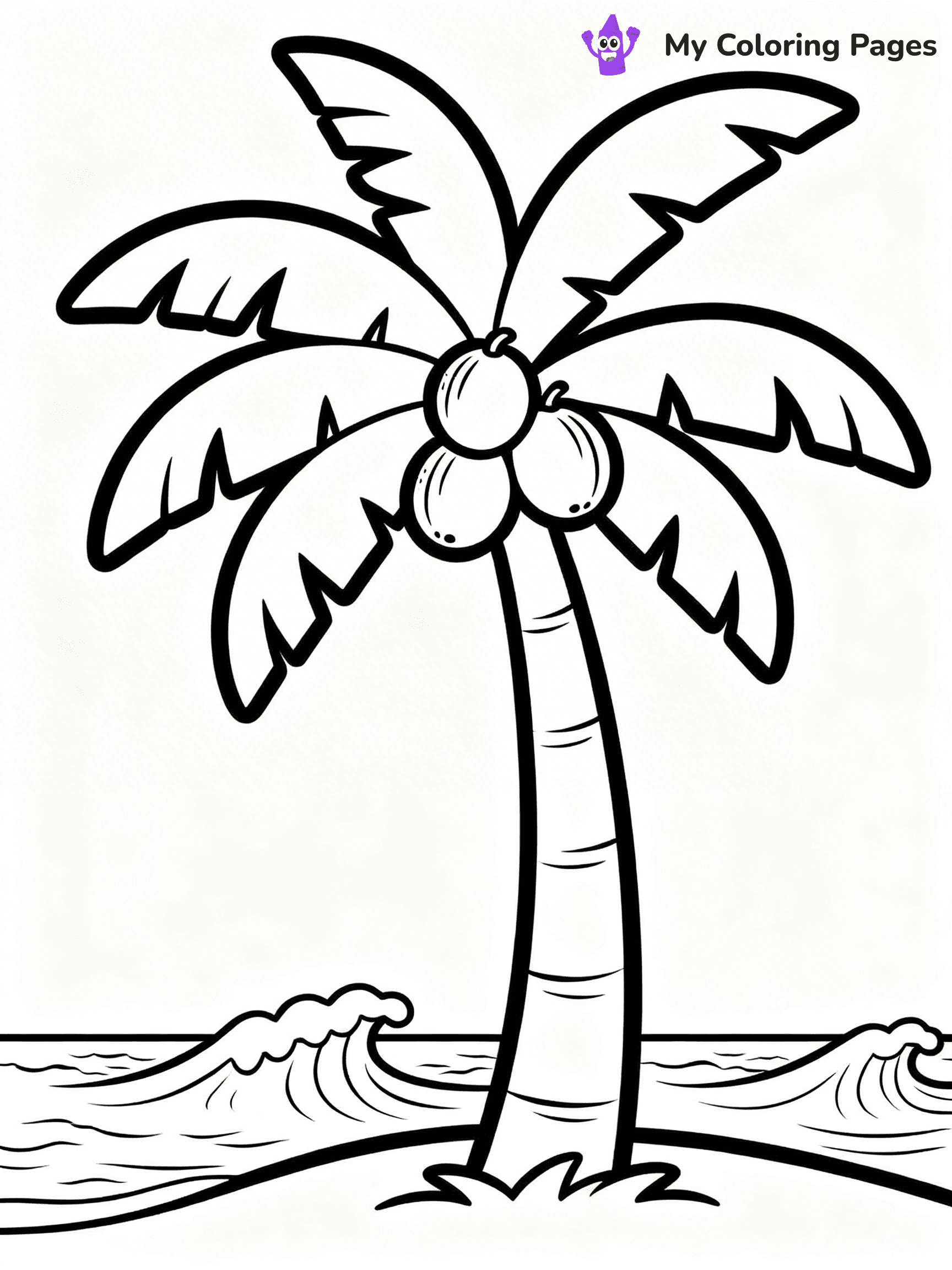 Palm Tree Coloring Pages - 27