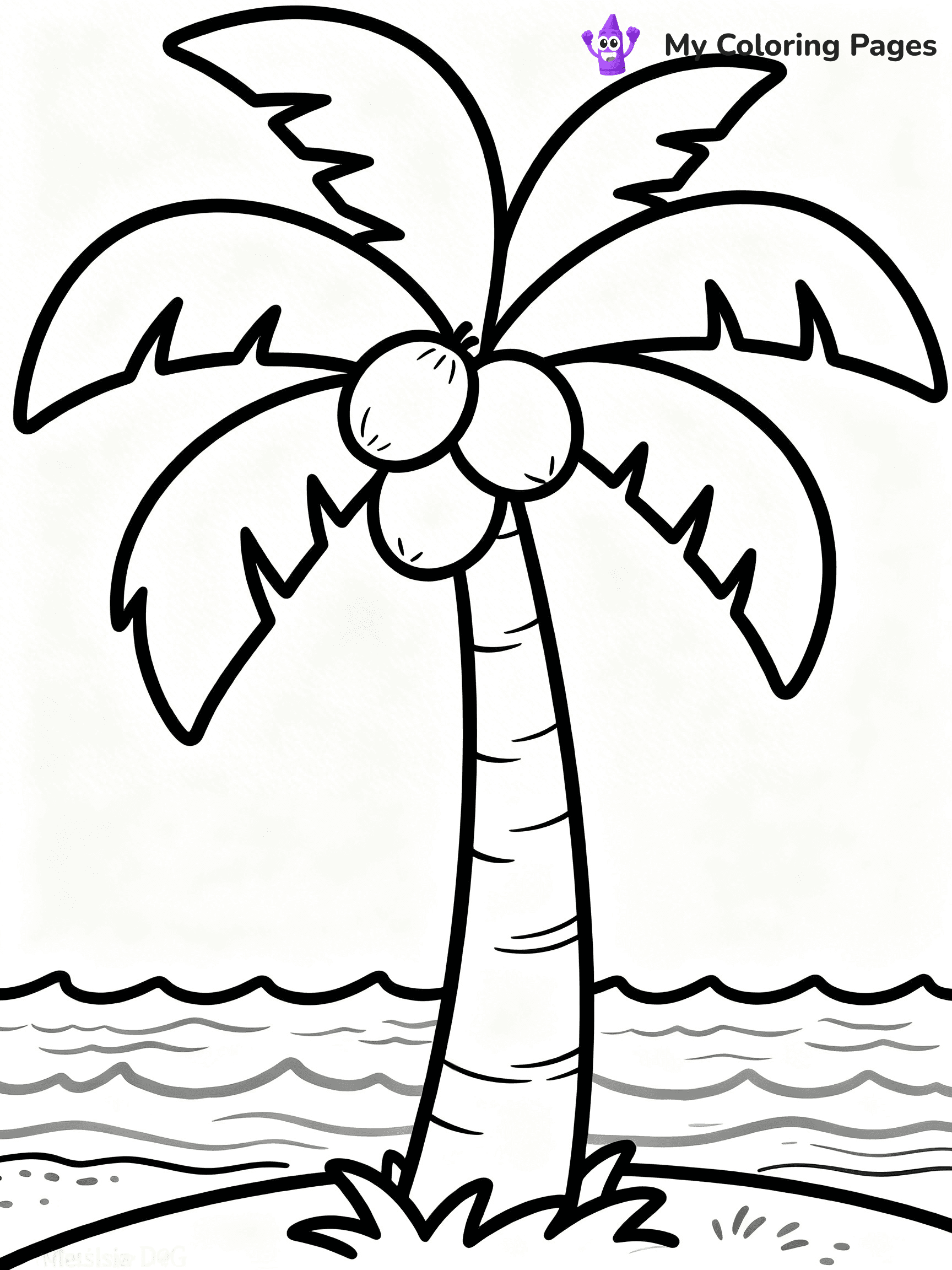 Palm Tree Coloring Pages - 26