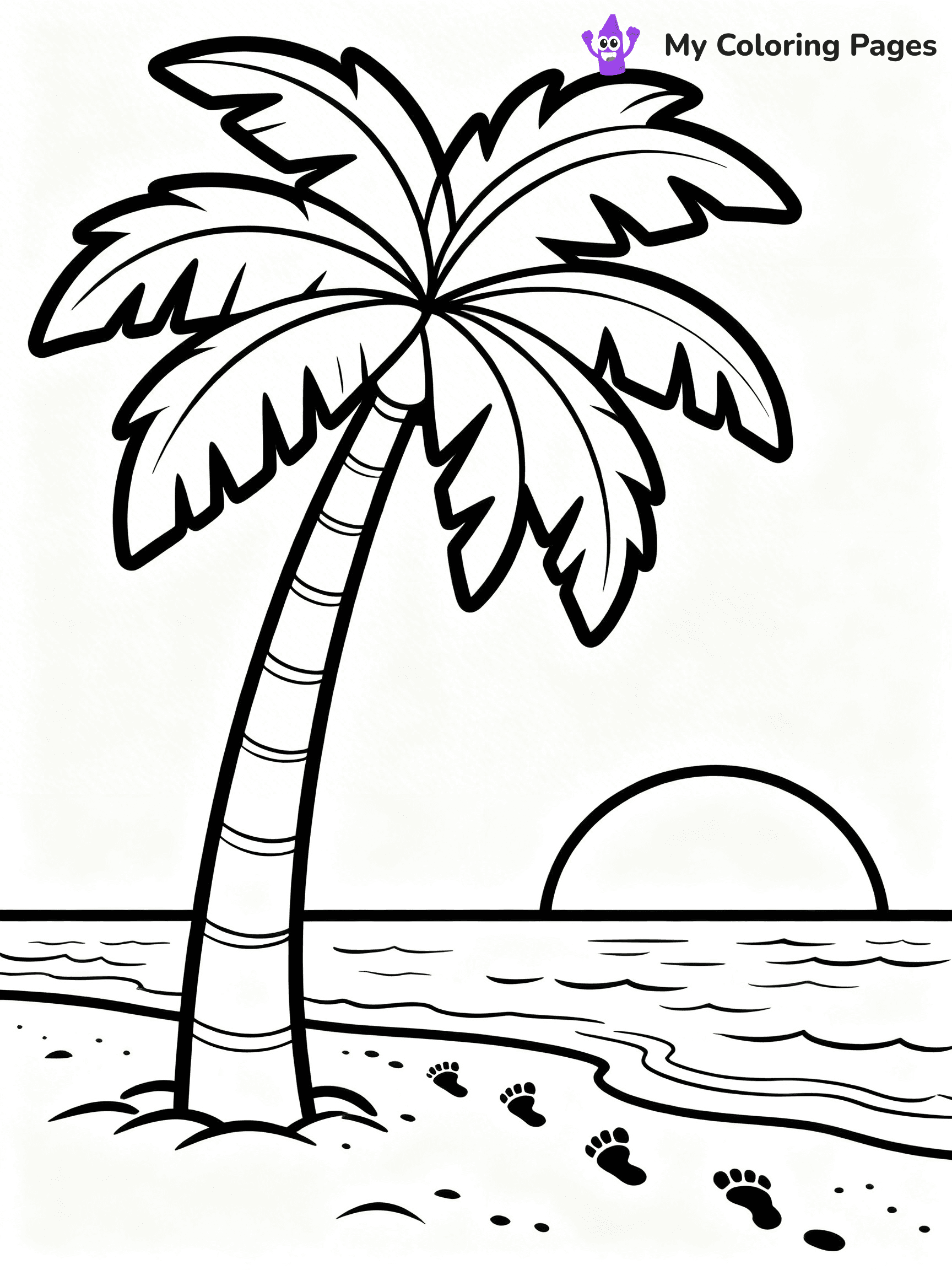 Palm Tree Coloring Pages - 25