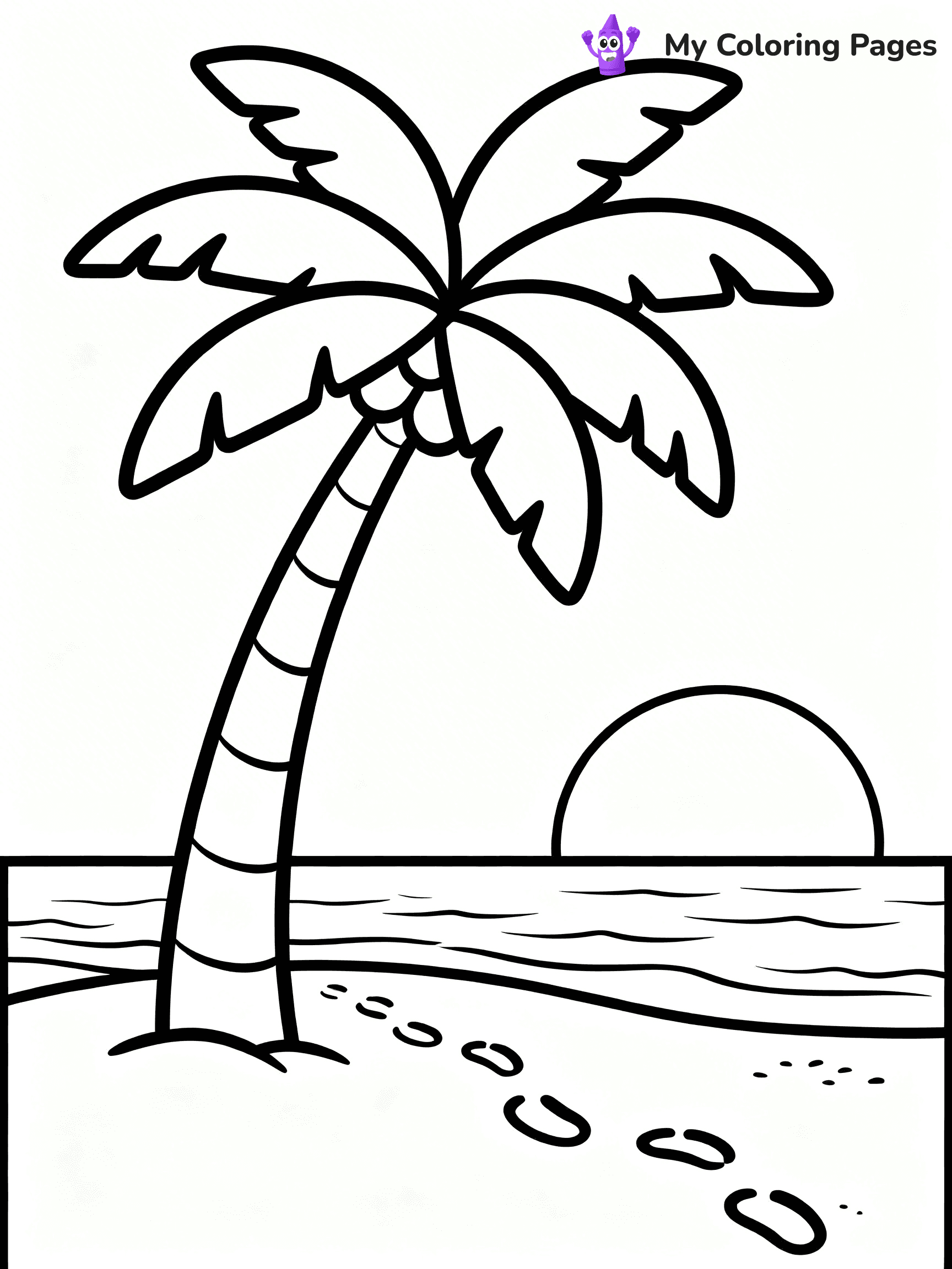 Palm Tree Coloring Pages - 24