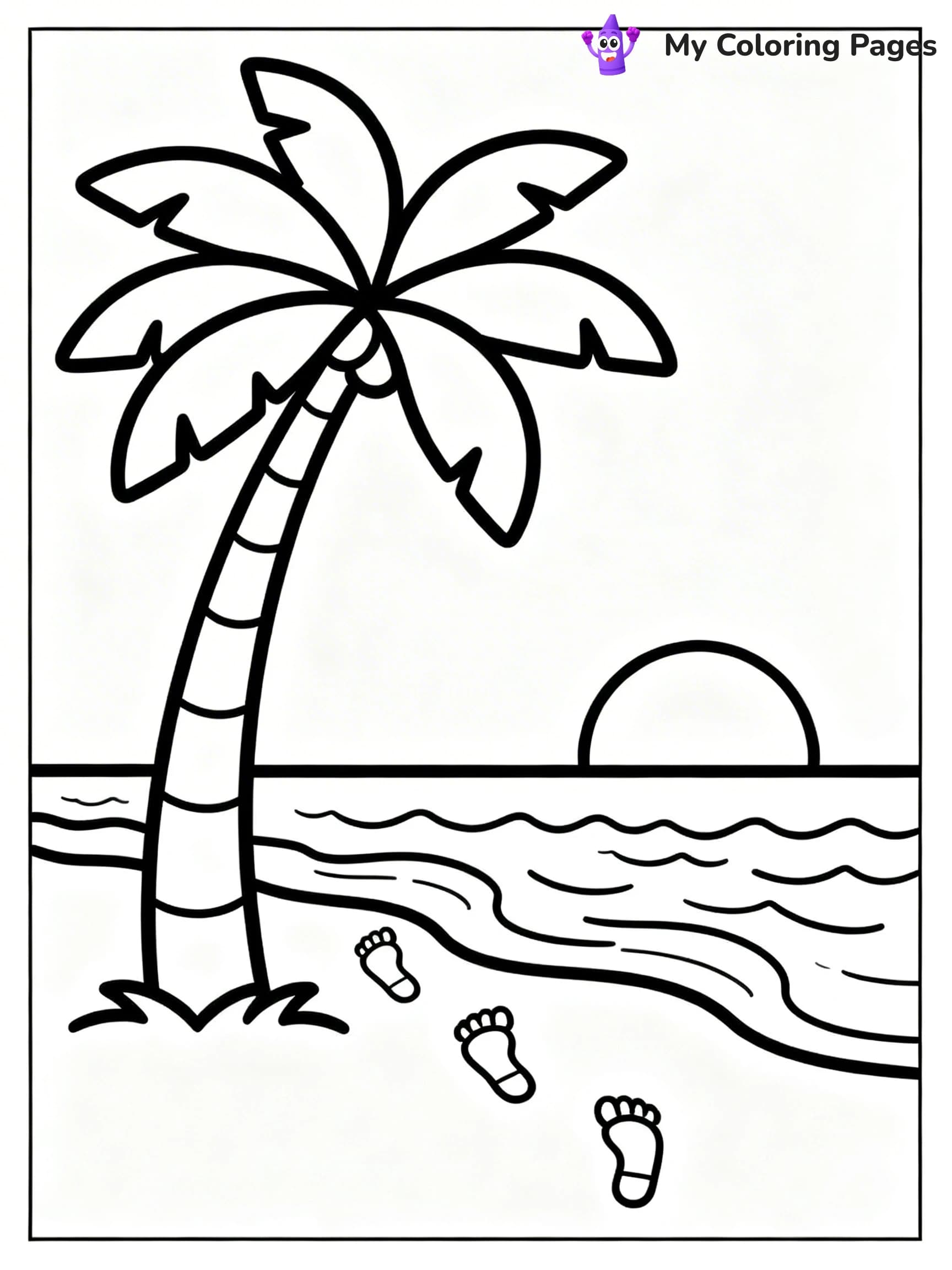 Palm Tree Coloring Pages - 23