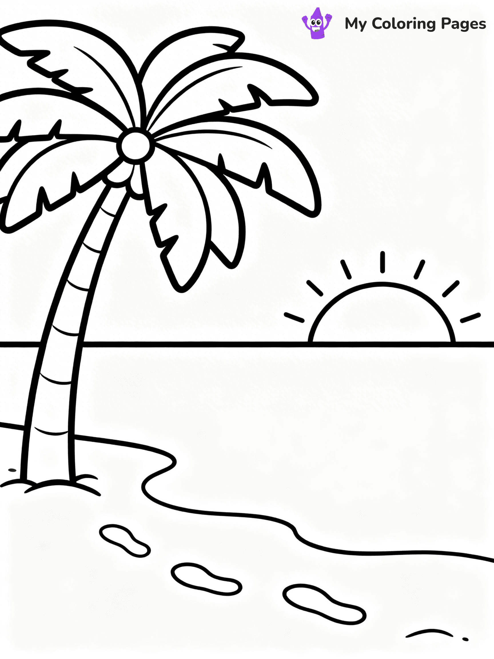 Palm Tree Coloring Pages - 22