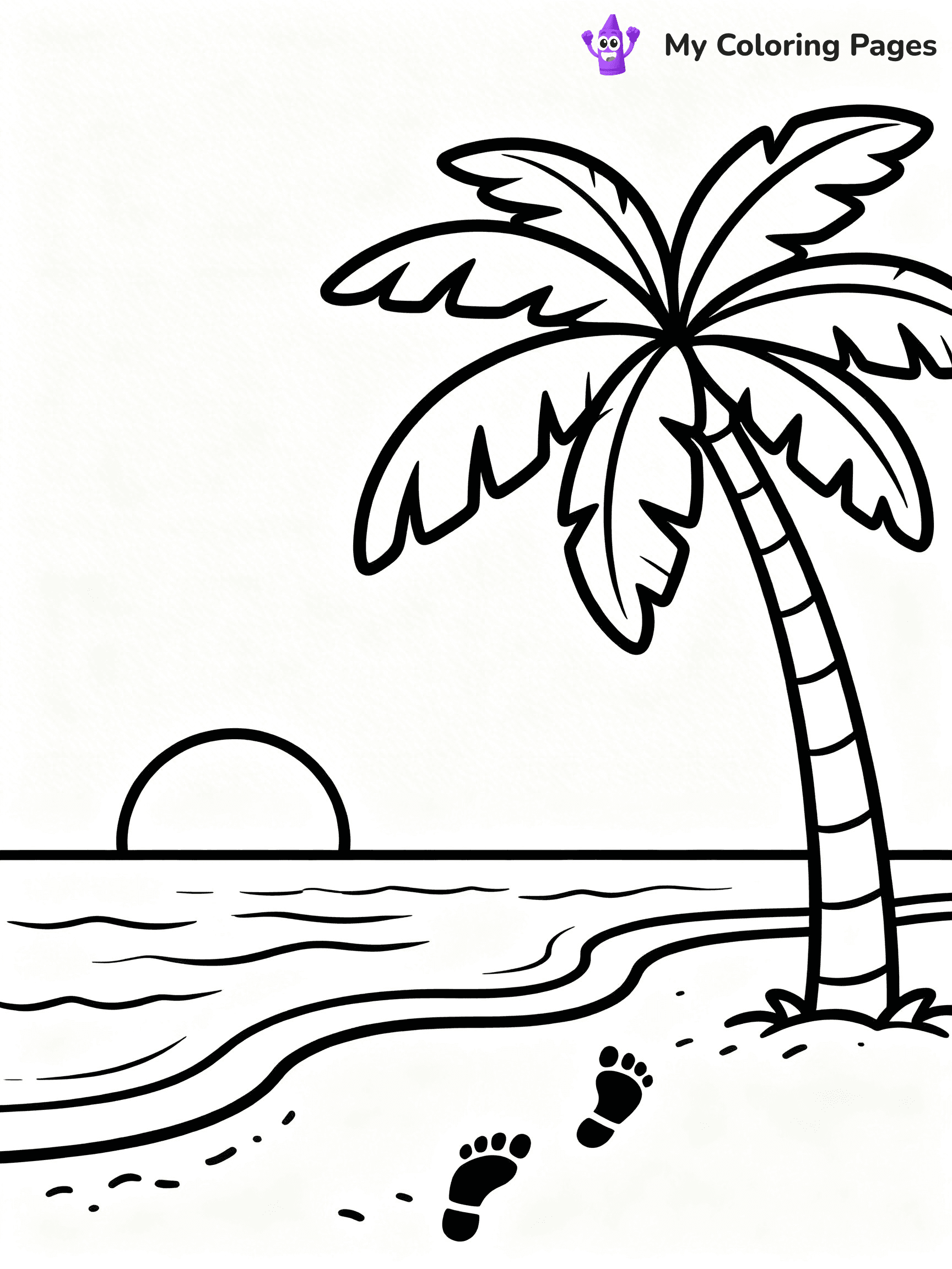 Palm Tree Coloring Pages - 21