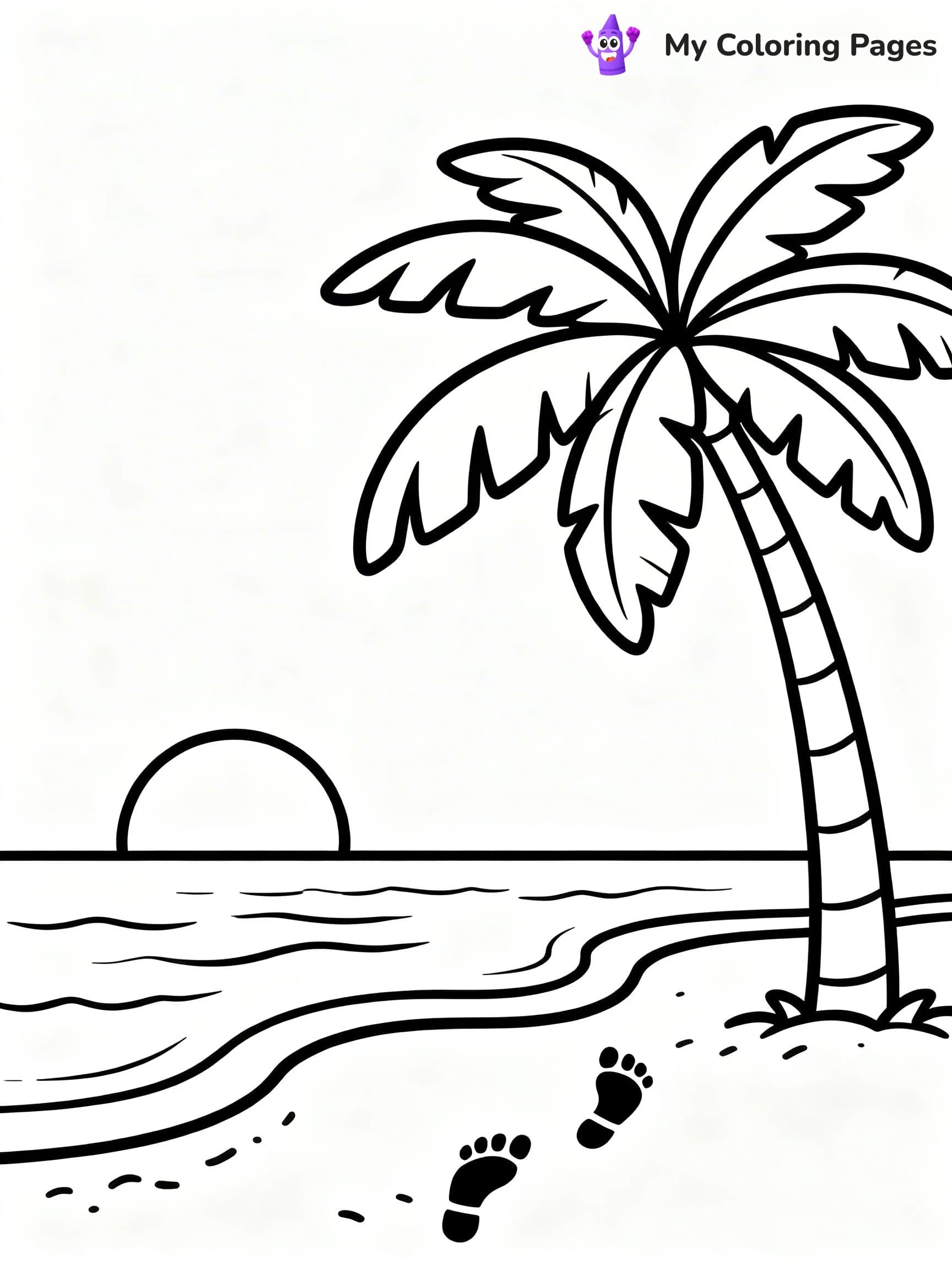Palm Tree Coloring Pages - 21