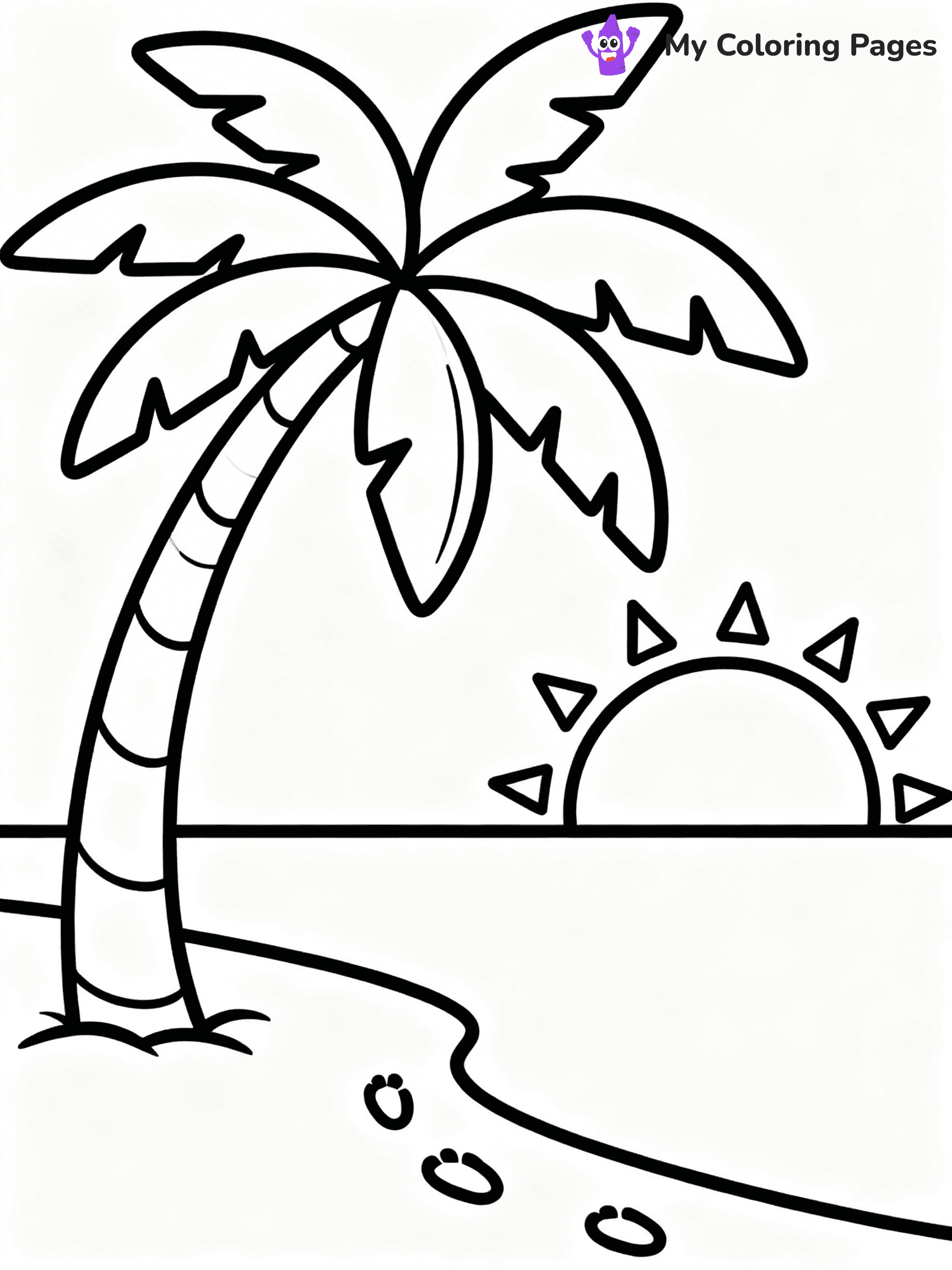 Palm Tree Coloring Pages - 20