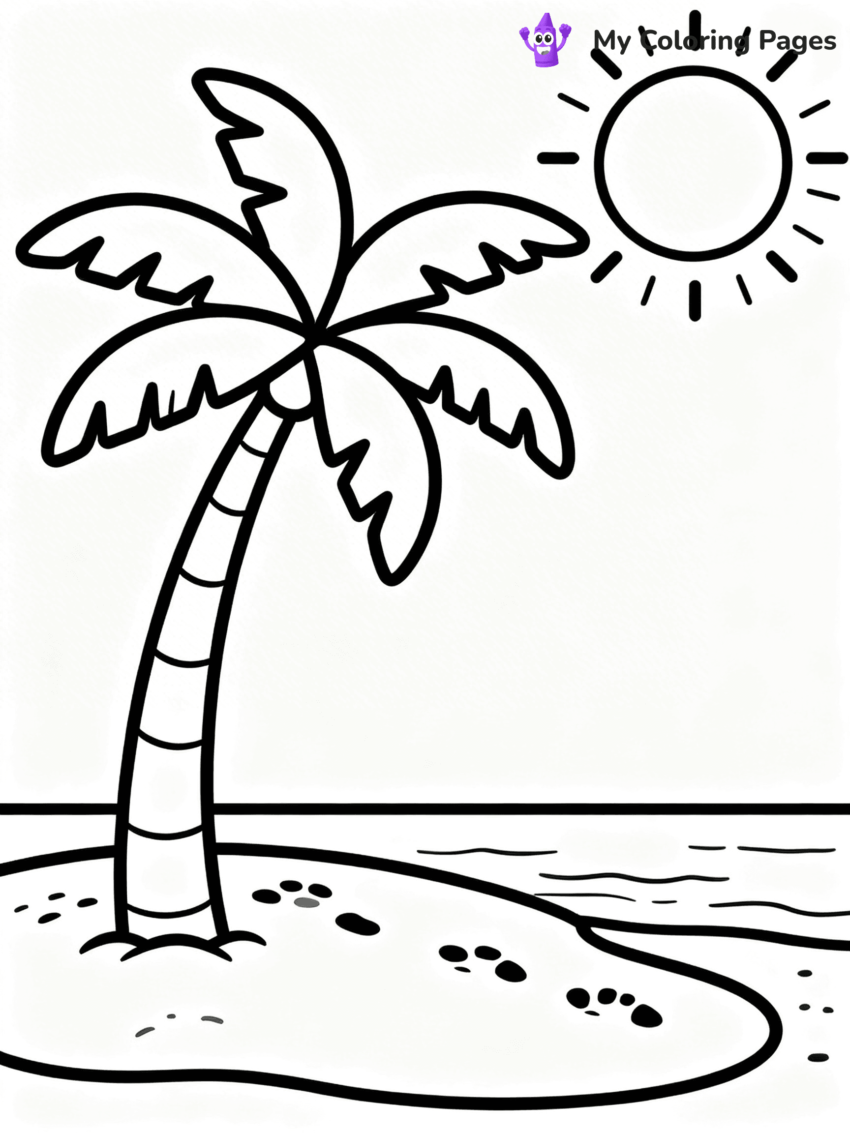 Palm Tree Coloring Pages - 19