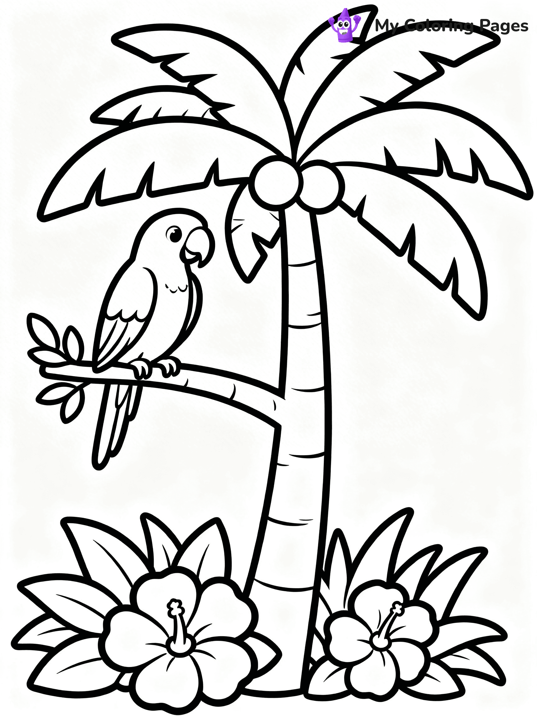 Palm Tree Coloring Pages - 18