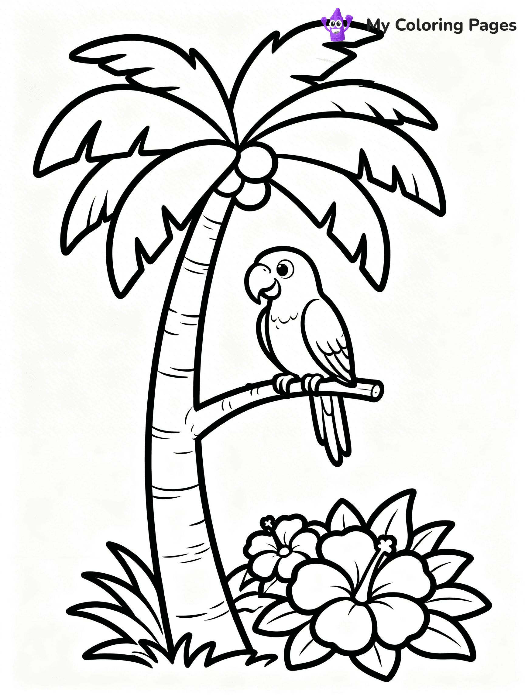 Palm Tree Coloring Pages - 17