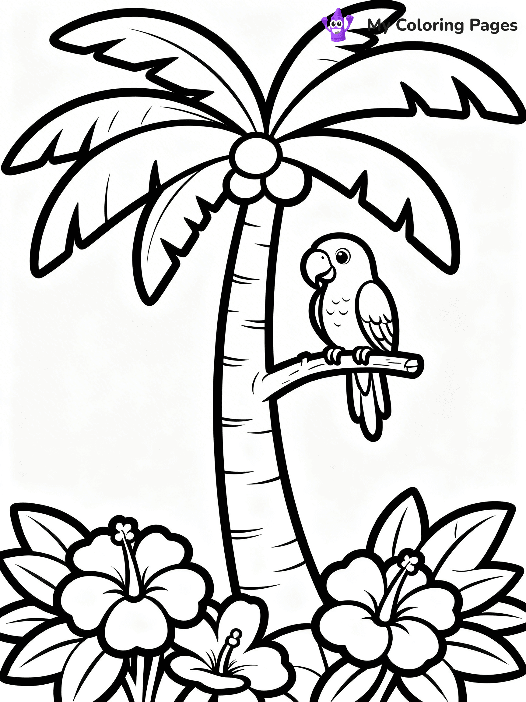 Palm Tree Coloring Pages - 15