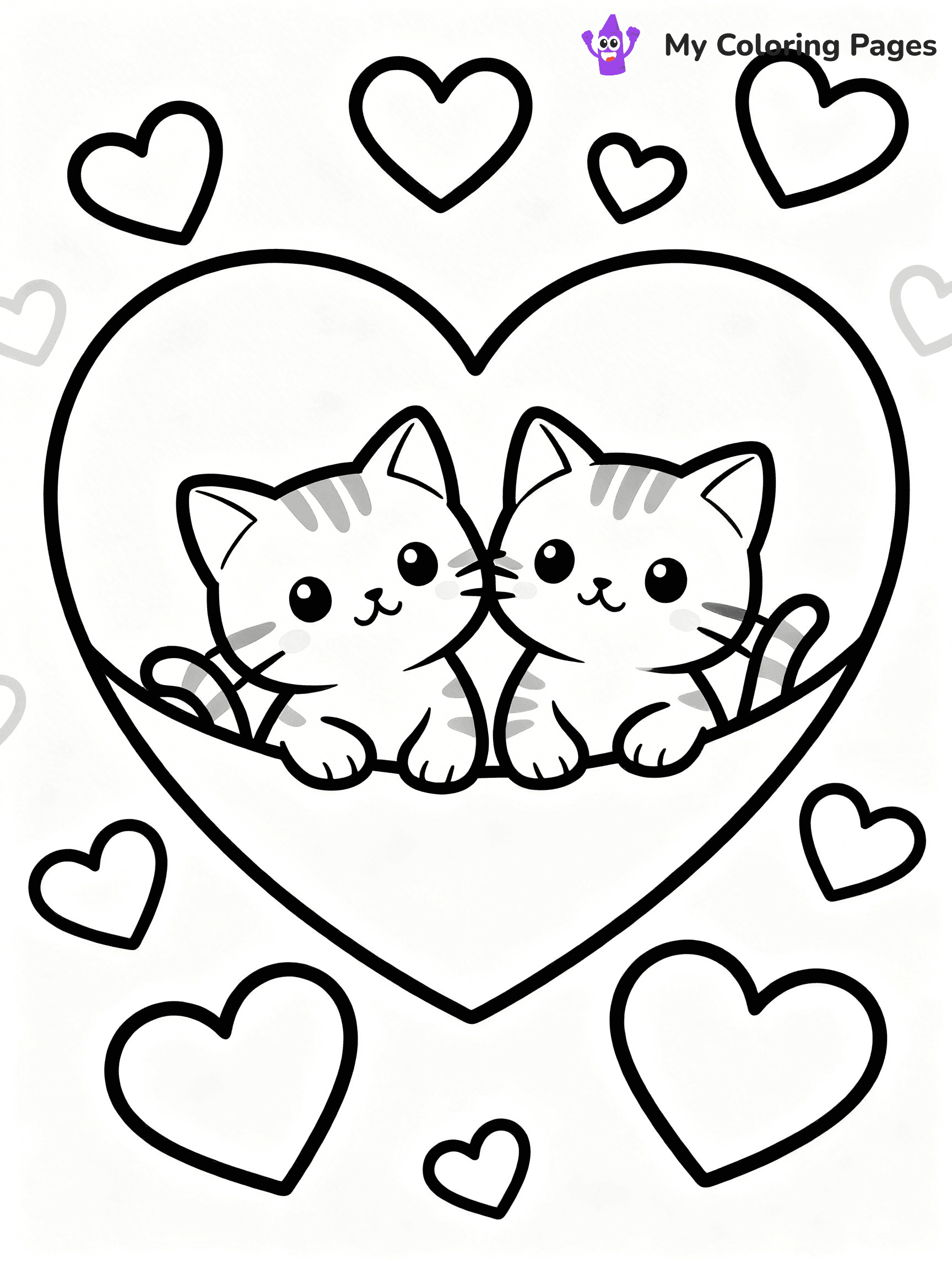 Valentine Coloring Pages - 9