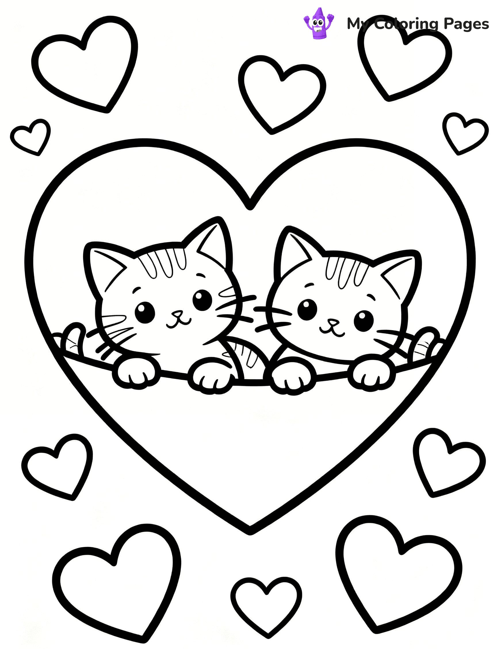 Valentine Coloring Pages - 6