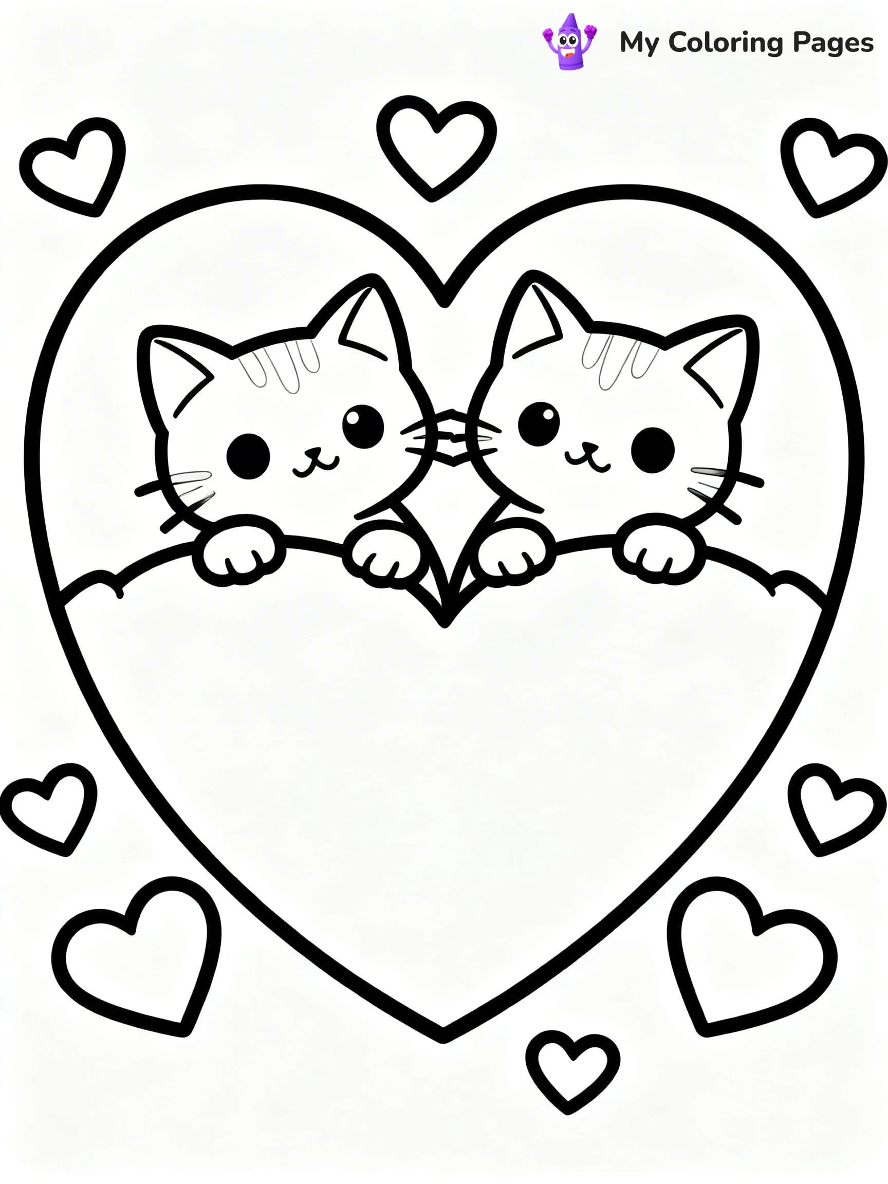 Valentine Coloring Pages - 3