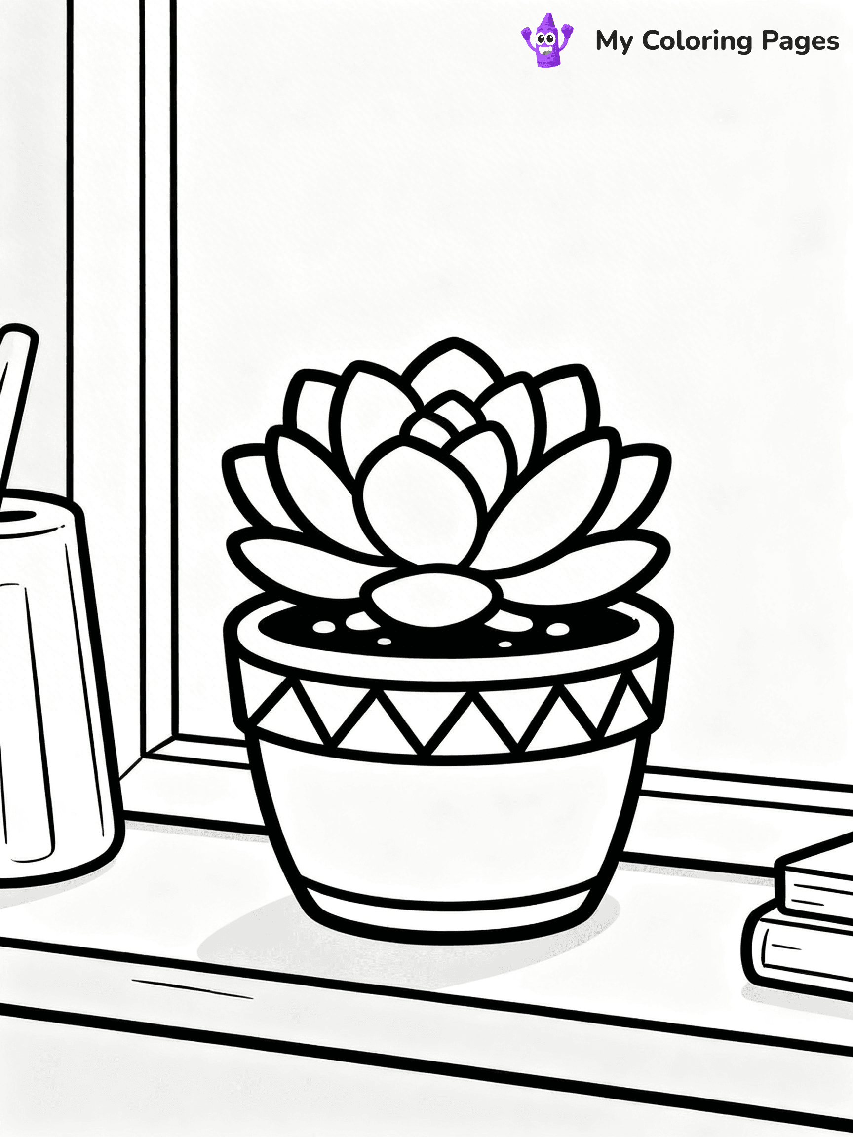Potted Plant Coloring Pages - 122