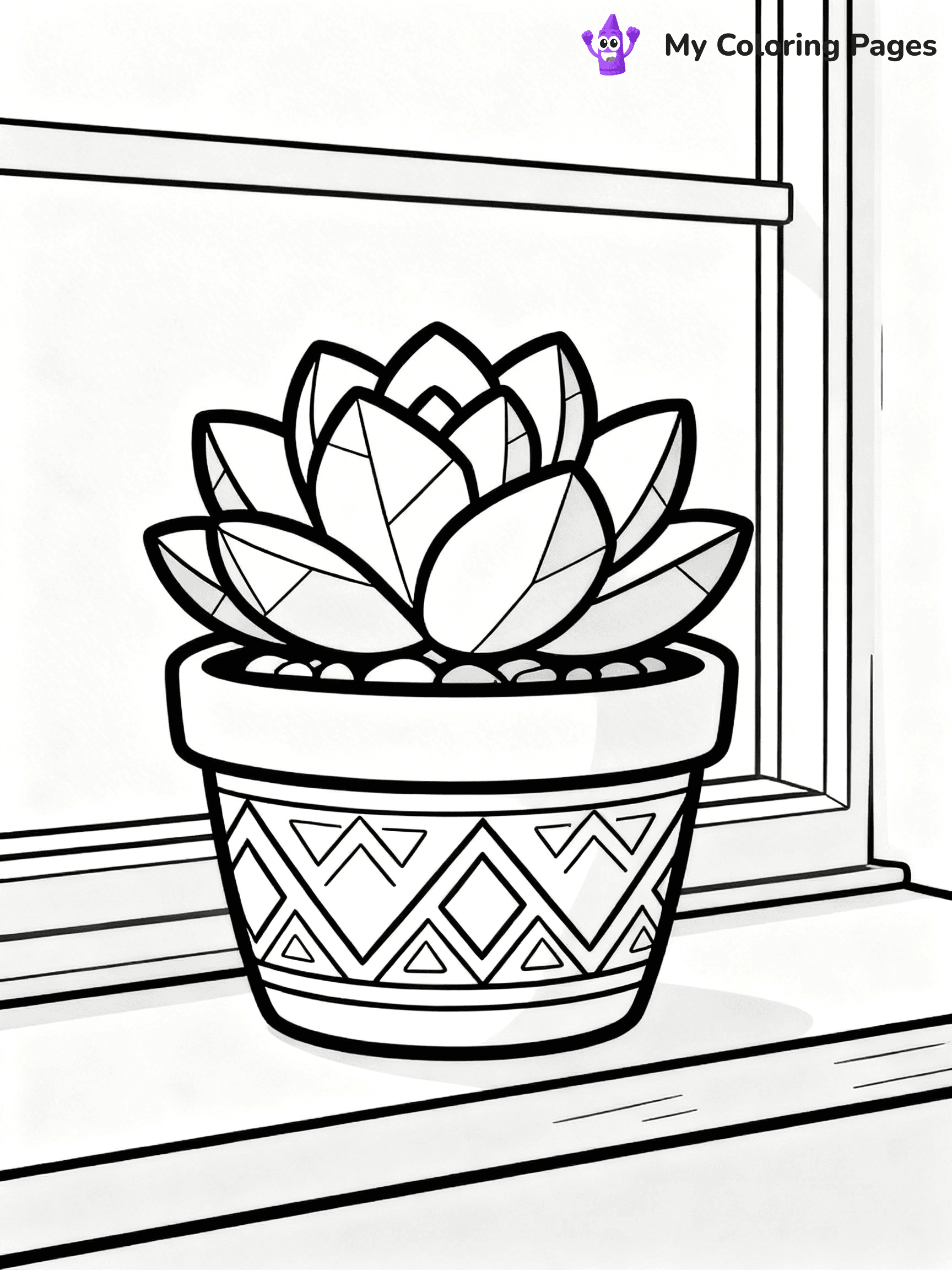 Potted Plant Coloring Pages - 119