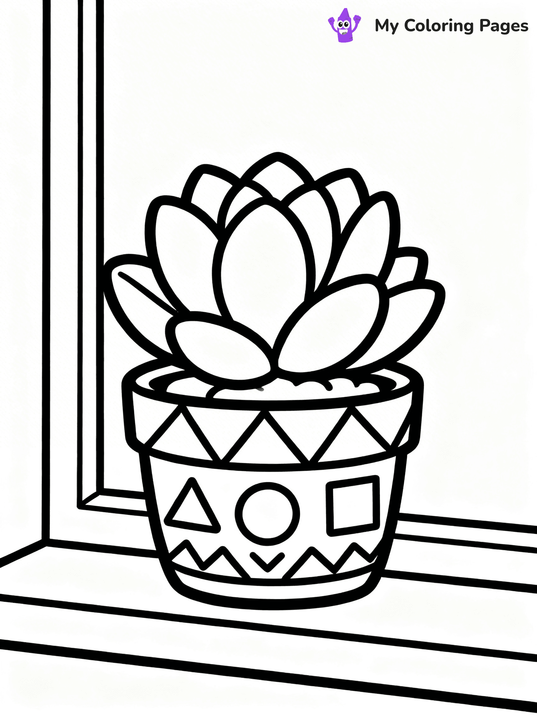 Potted Plant Coloring Pages - 118